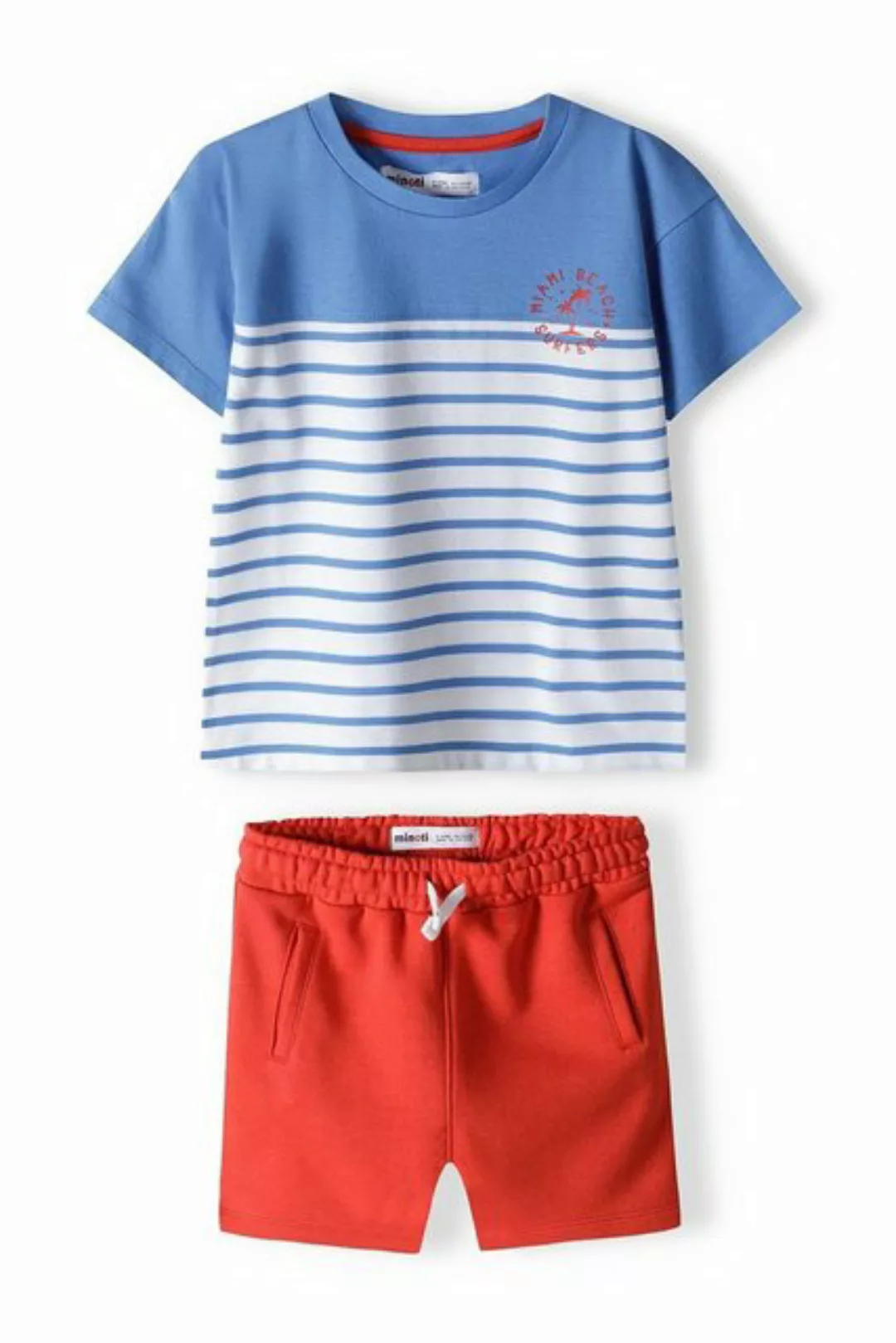 MINOTI T-Shirt & Sweatbermudas T-Shirt und Shorts Set (12m-8y) günstig online kaufen