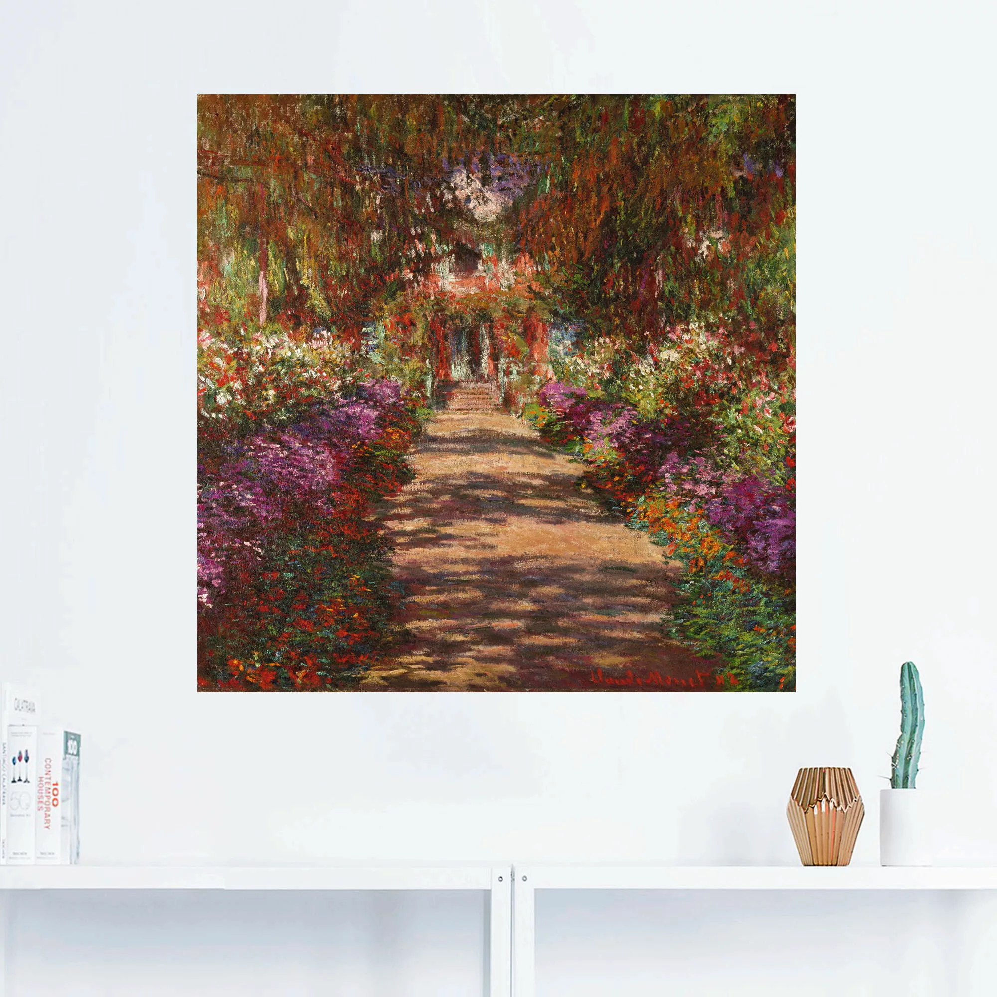 Artland Wandbild "Weg in Monets Garten in Giverny. 1902", Garten, (1 St.), günstig online kaufen