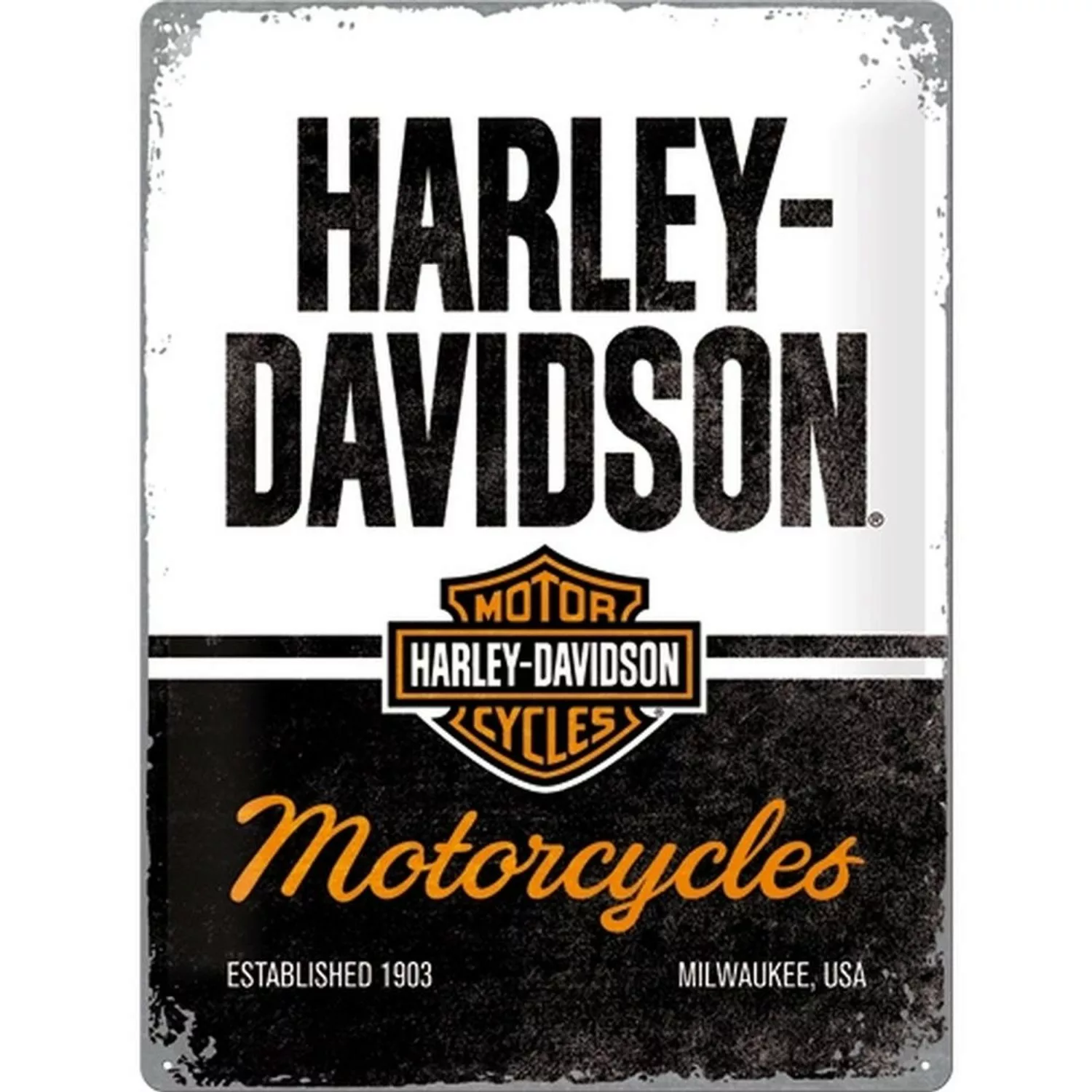 Nostalgic-Art Blechschild 30 x 40 cm - Harley-Davidson - Motorcycles günstig online kaufen