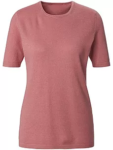 Rundhals-Pullover aus Seide Kaschmir Peter Hahn Seide/Kaschmir rosé günstig online kaufen