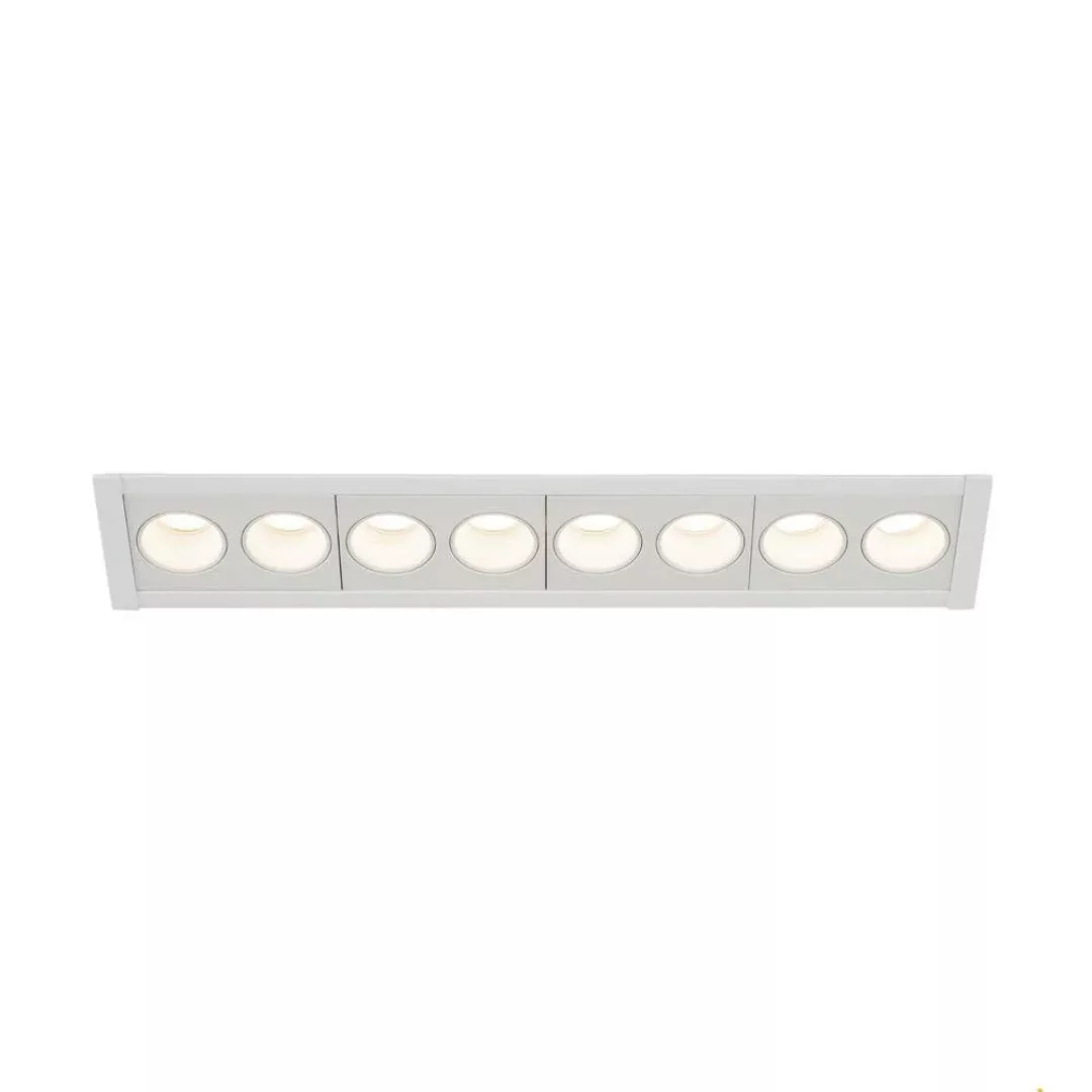 LED Deckeneinbauleuchte Milandos in Weiß 16W 10400lm 8-flammig 3000K 700mA günstig online kaufen