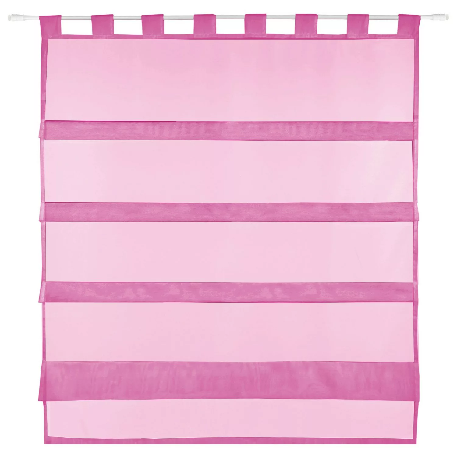 Bestlivings Sky Gardine Raffoptik Schlaufe 90 cm x 110 cm Pink günstig online kaufen