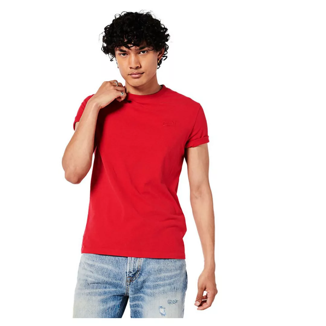 Superdry Vintage Logo Embroided Kurzarm T-shirt M Work Red Marl günstig online kaufen
