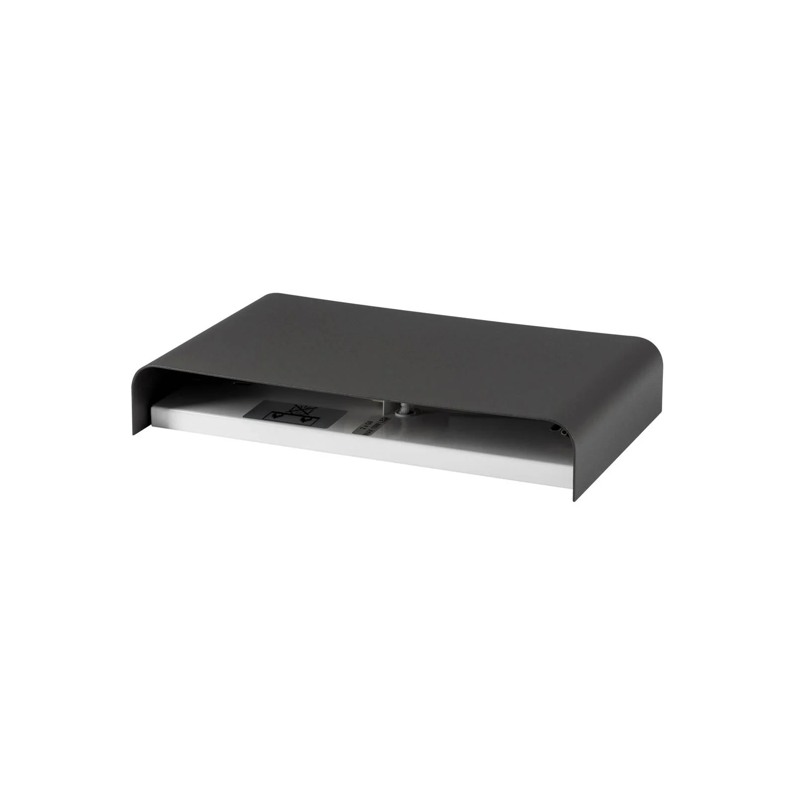 Wandleuchte Haga, dunkelgrau, Metall, 25 cm breit, G9 günstig online kaufen