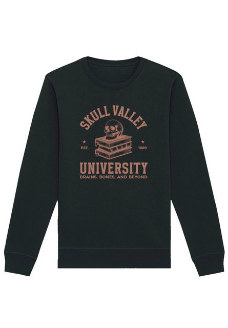 F4NT4STIC Sweatshirt Halloween University skull valley Premium Qualität günstig online kaufen