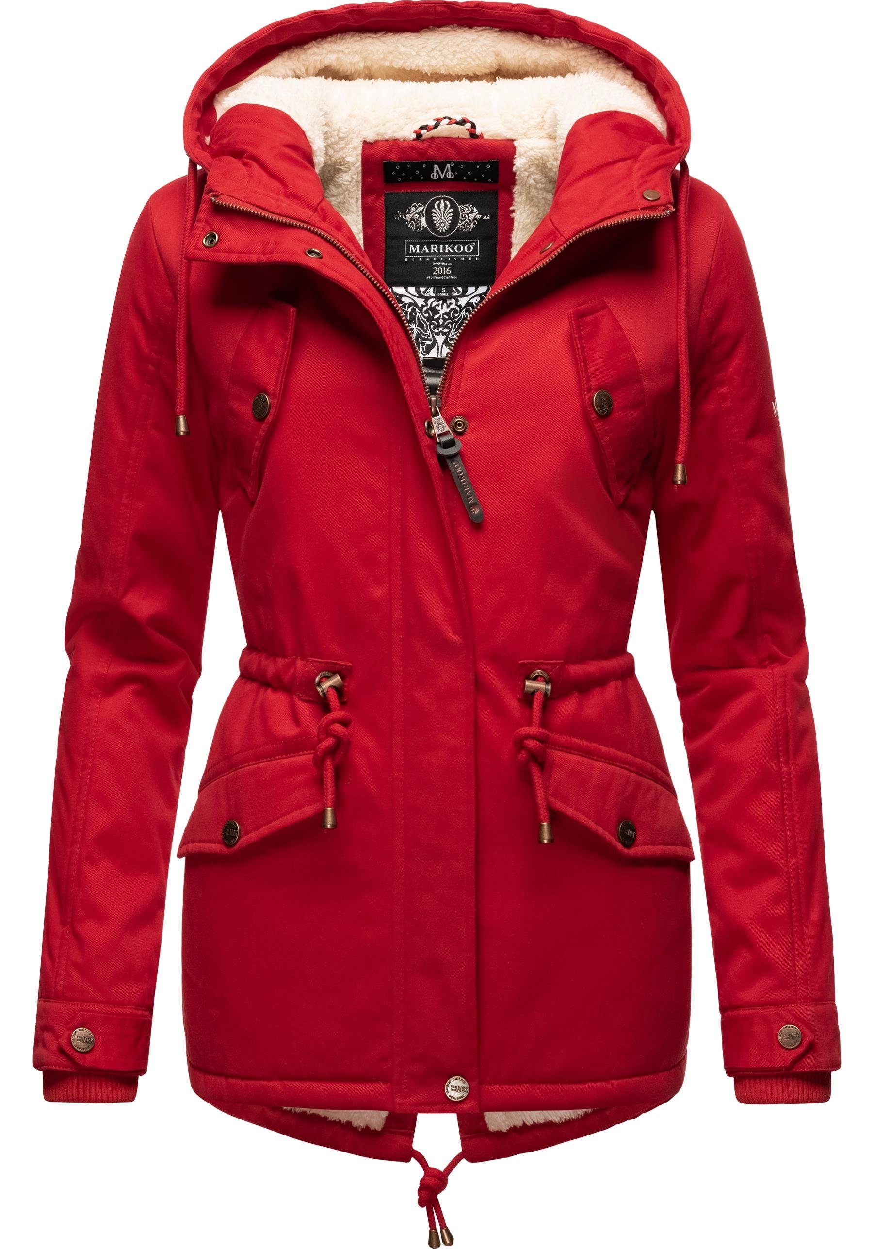 Marikoo Winterjacke "Manolya", mit Kapuze, stylischer Kurzmantel mit weiche günstig online kaufen