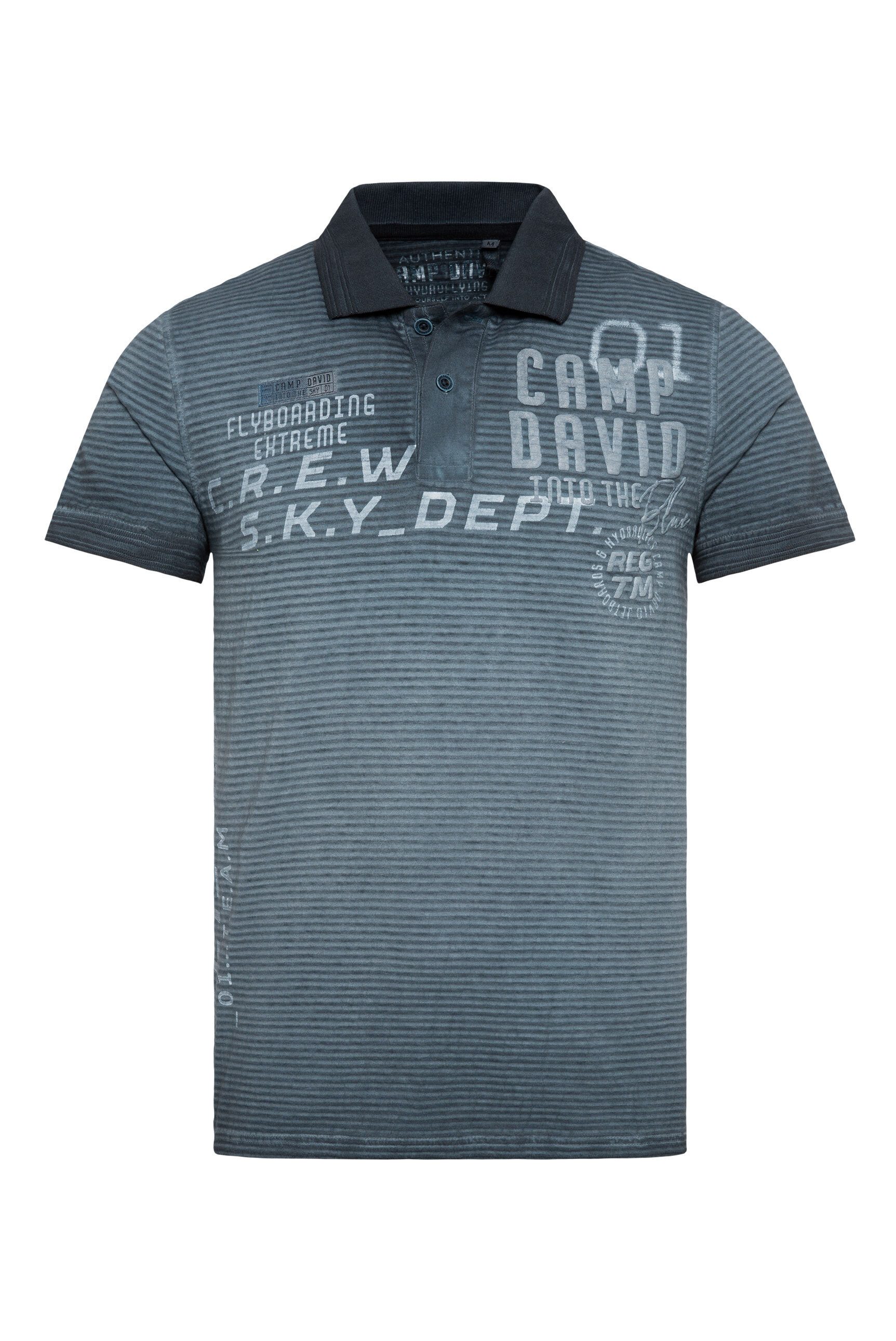 CAMP DAVID Poloshirt, mit Seitenschlitze günstig online kaufen