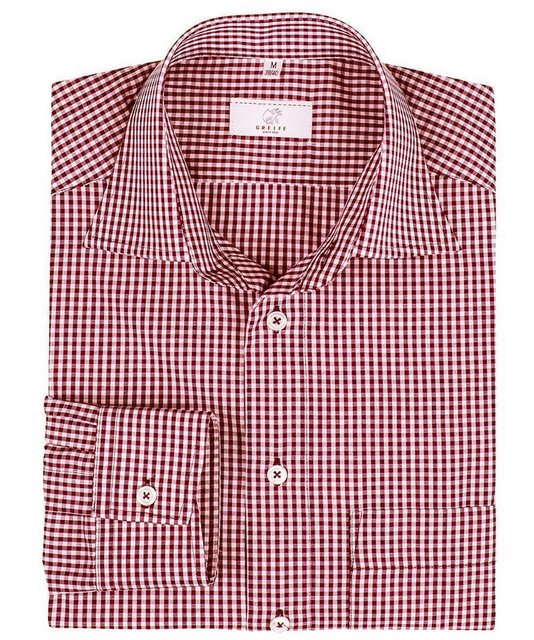 GREIFF Langarmhemd Greiff Corporate Hemd BASIC Herren OEKO TEX® Bordeaux ka günstig online kaufen