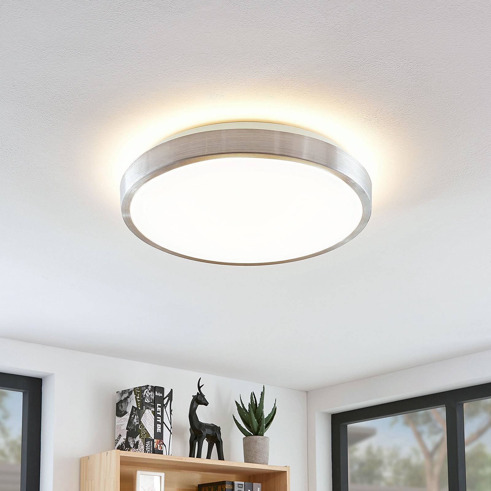 Lindby Emelie LED-Deckenlampe, rund, 42 cm günstig online kaufen