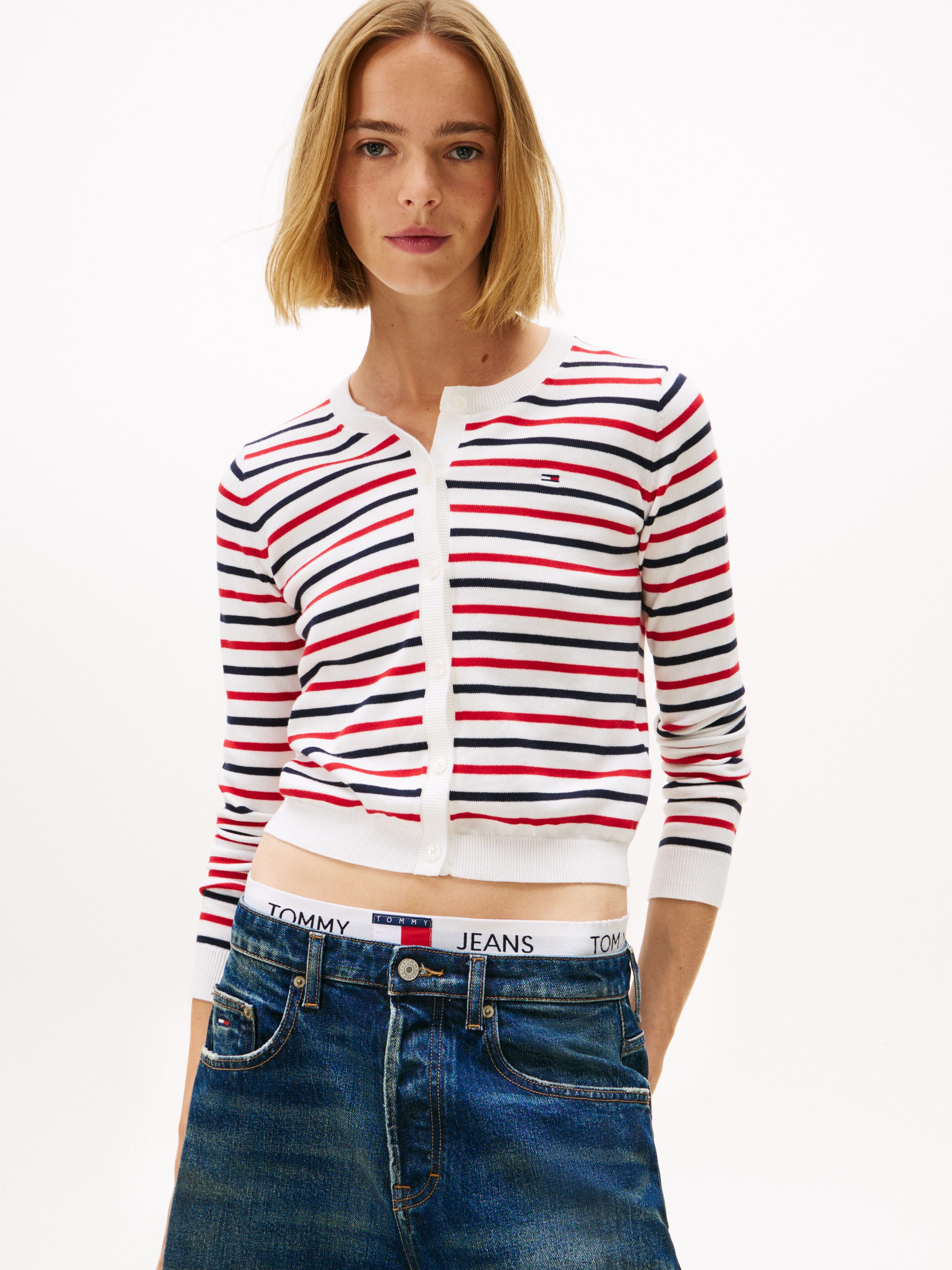 Tommy Jeans Strickjacke TJW ESSENTIAL CREW günstig online kaufen