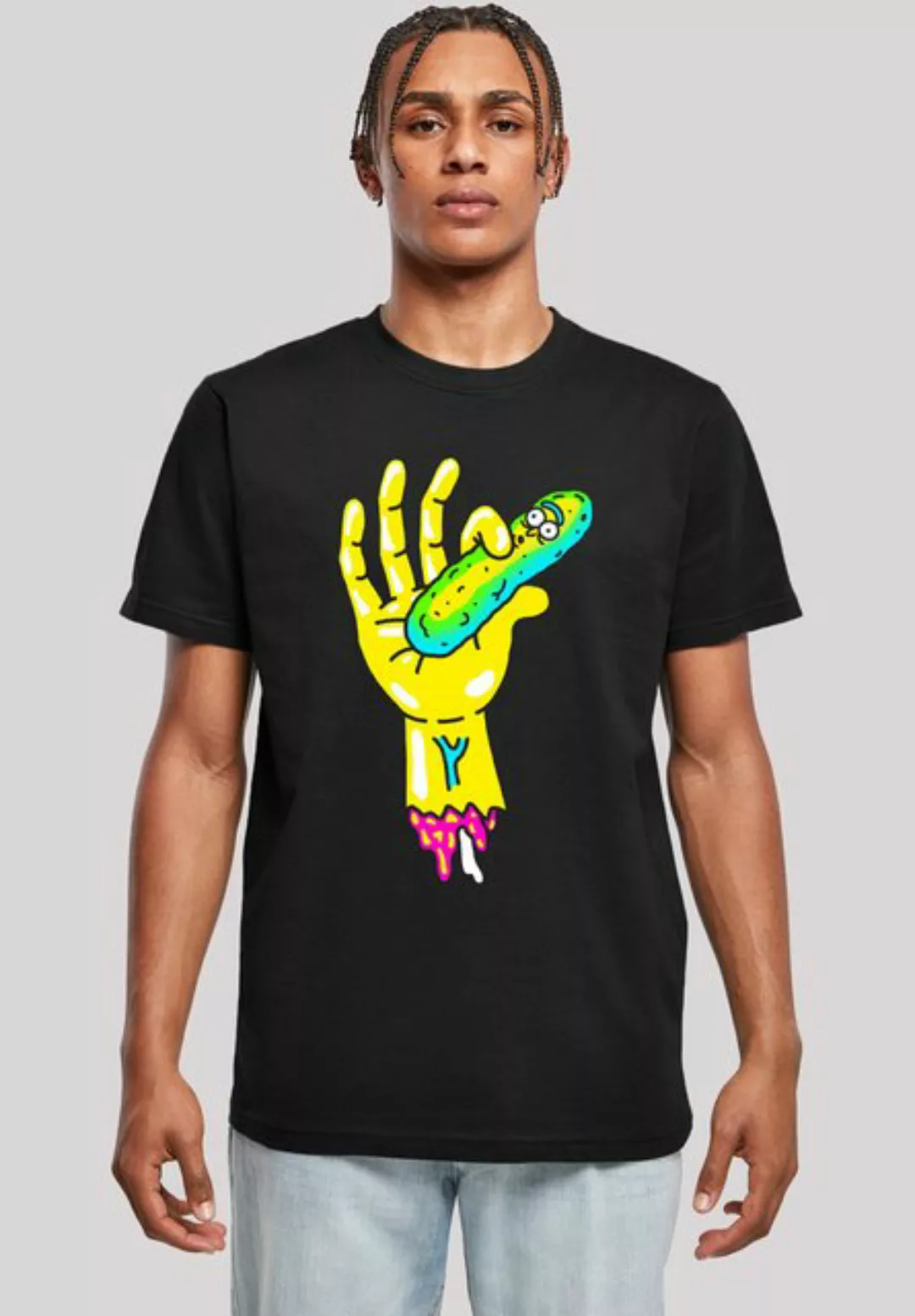 F4NT4STIC T-Shirt Rick and Morty Pickle Hand Print günstig online kaufen