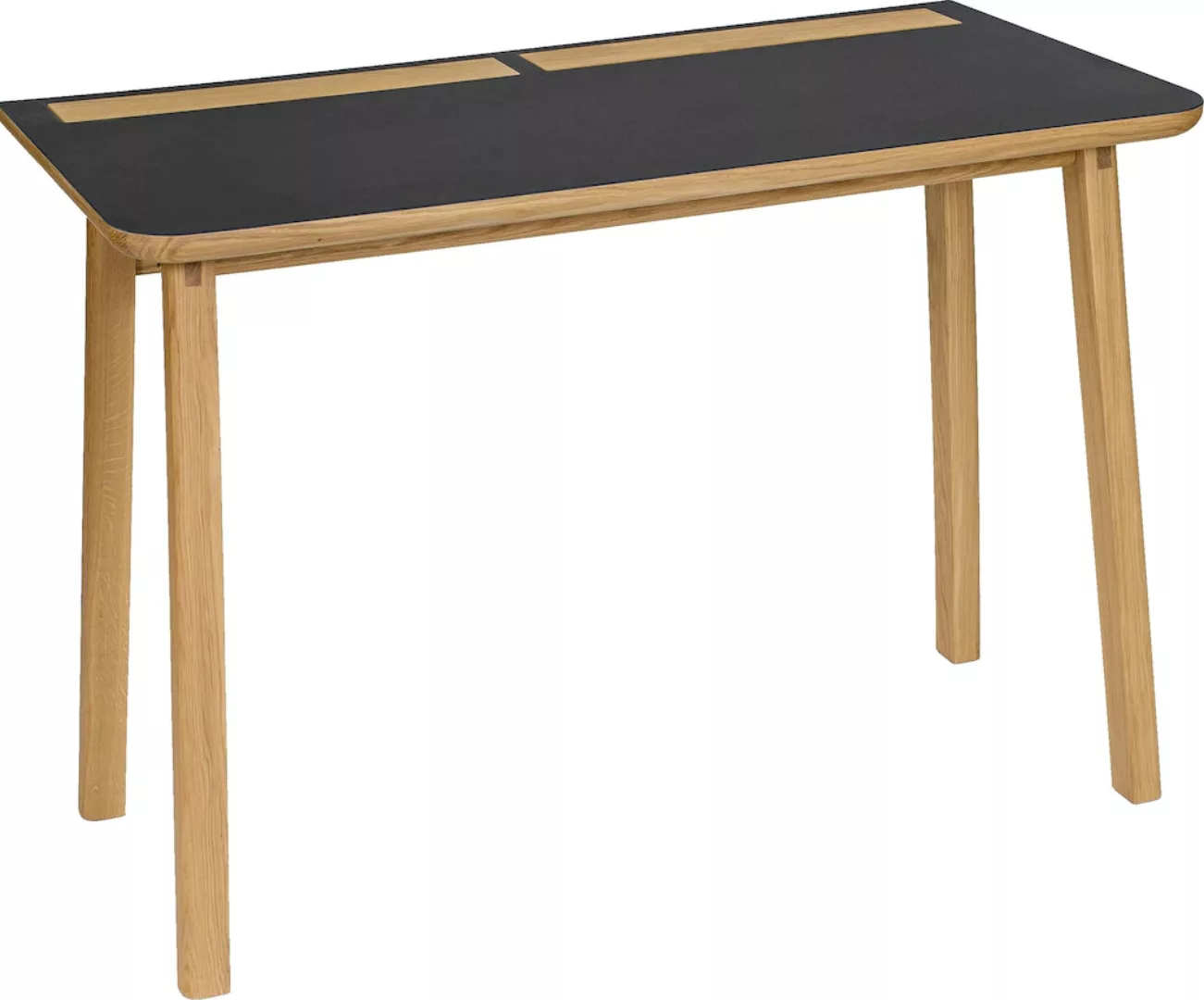 Woodman Schreibtisch »Mati«, mit zwei Ledertaschen an der Seite des Tisches günstig online kaufen