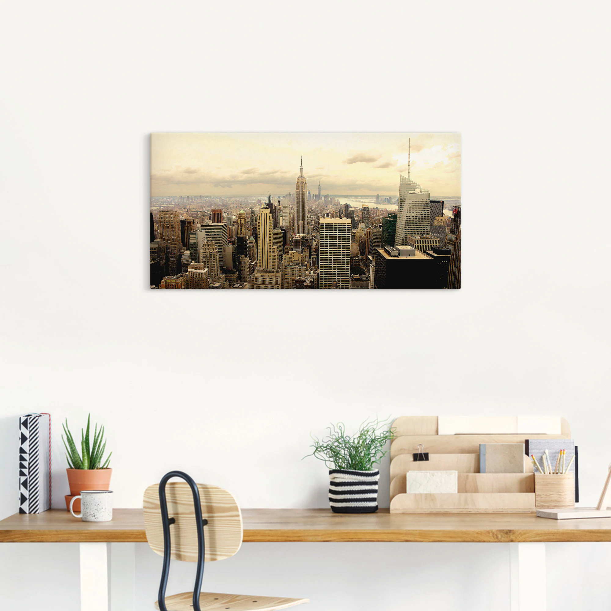 Artland Wandbild "Skyline Manhattan - New York", Amerika, (1 St.), als Alub günstig online kaufen