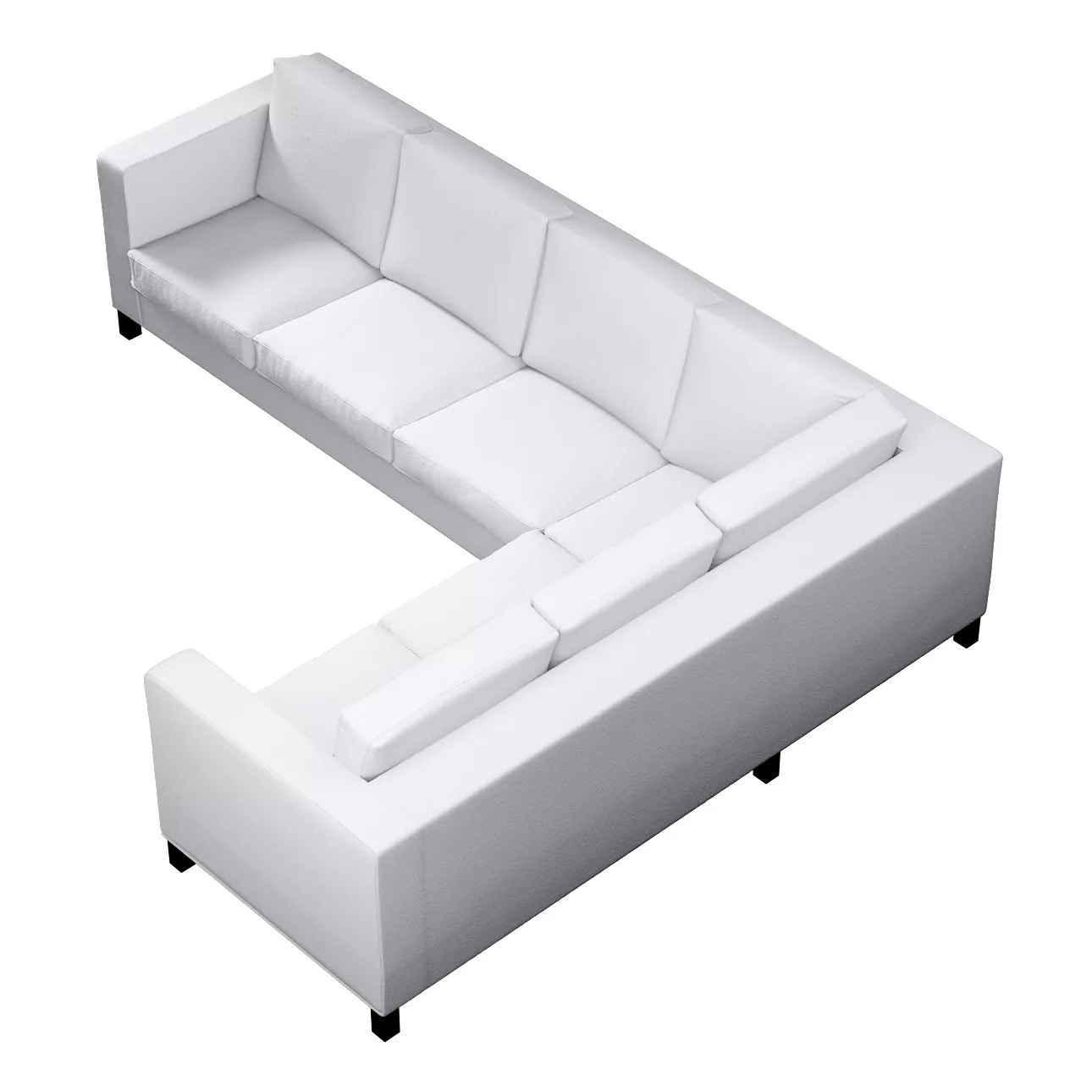 Bezug für Karlanda Sofa Ecke links, weiß, 36cm x 30cm x 50cm, Bouclé (702-8 günstig online kaufen