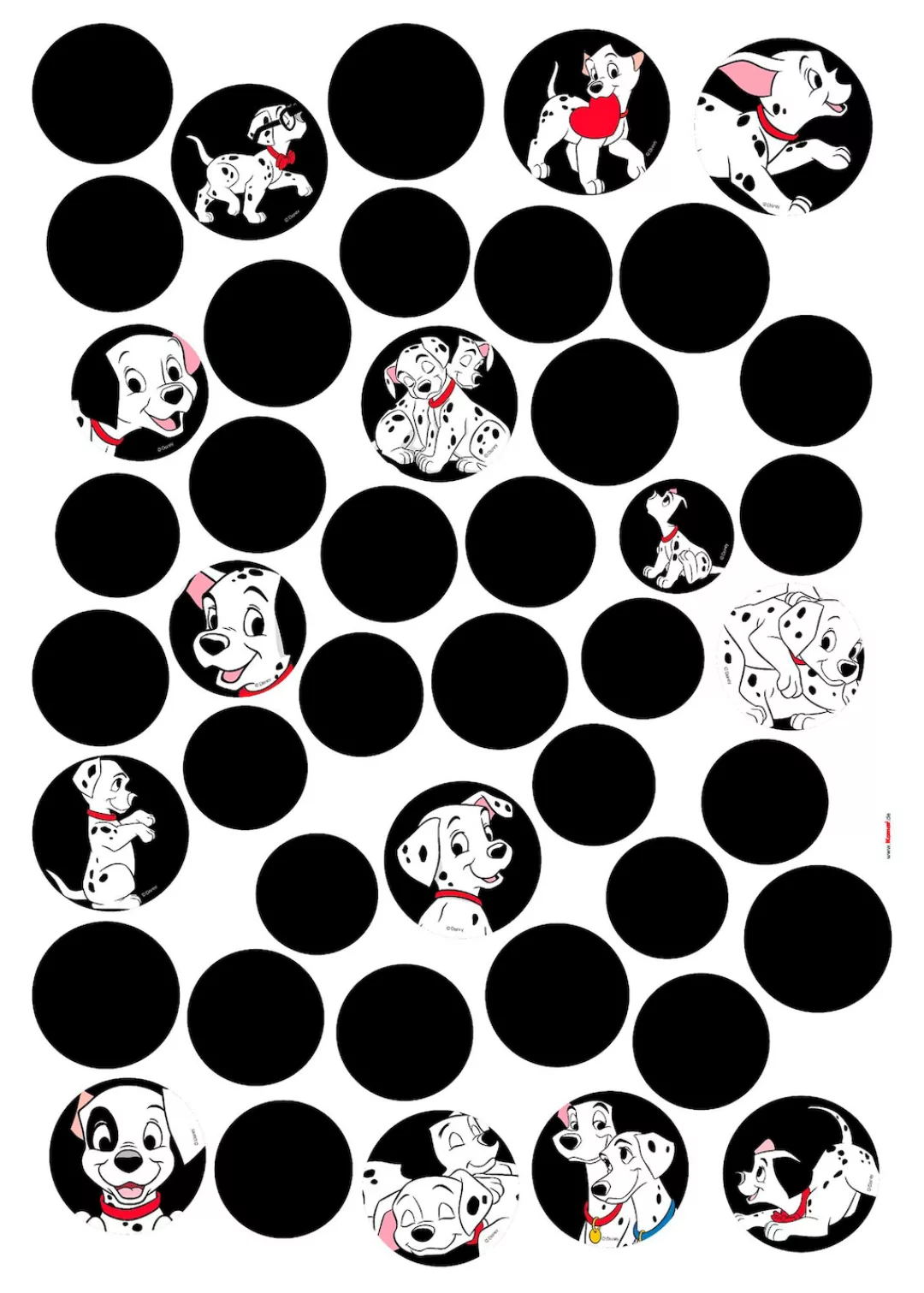 Komar Wandtattoo "101 Dalmatiner Dots", (44 St.) günstig online kaufen