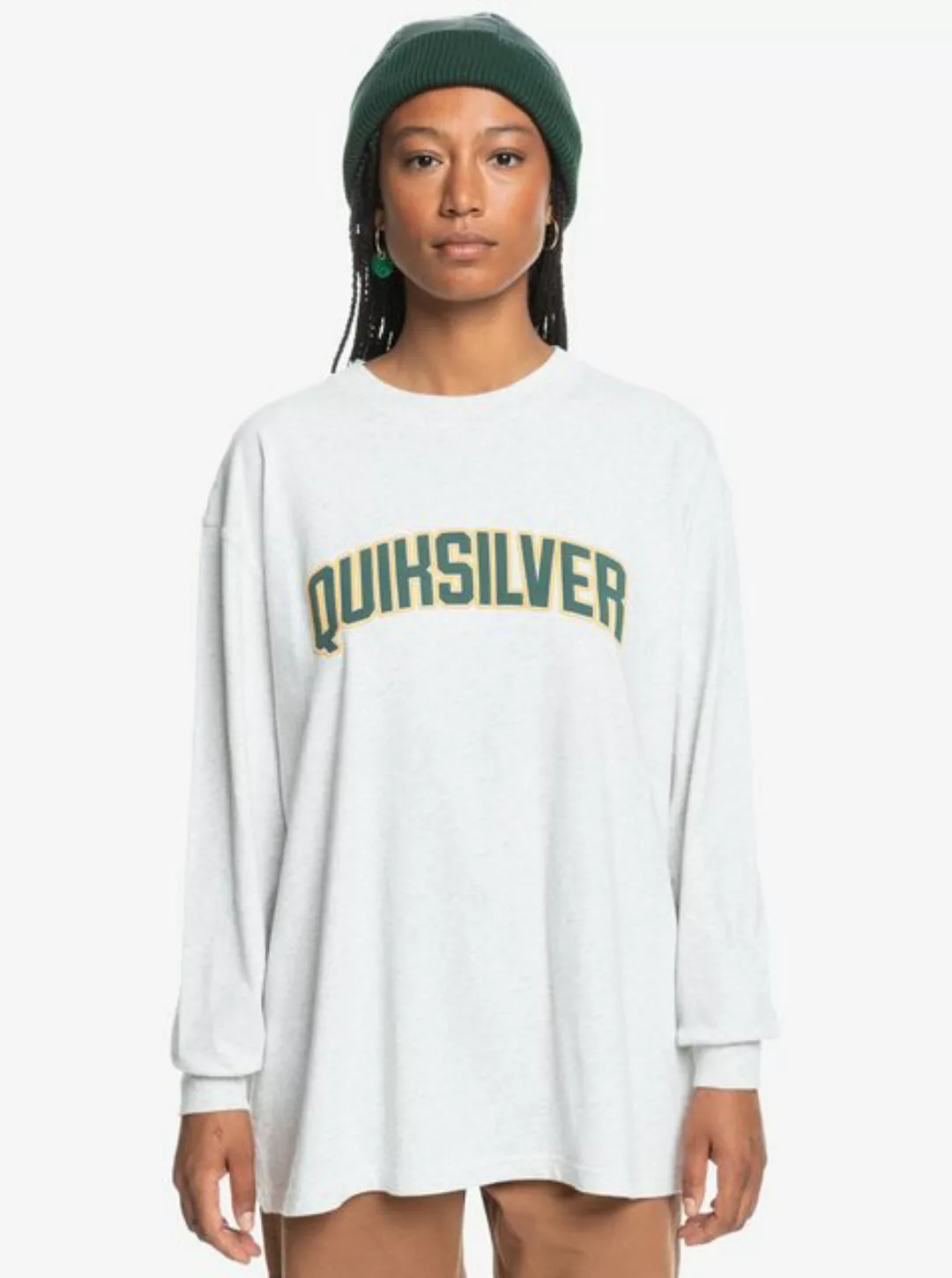 Quiksilver Langarmshirt Quiksilver Longsleeve UNI Boyfriend Athletic Heathe günstig online kaufen