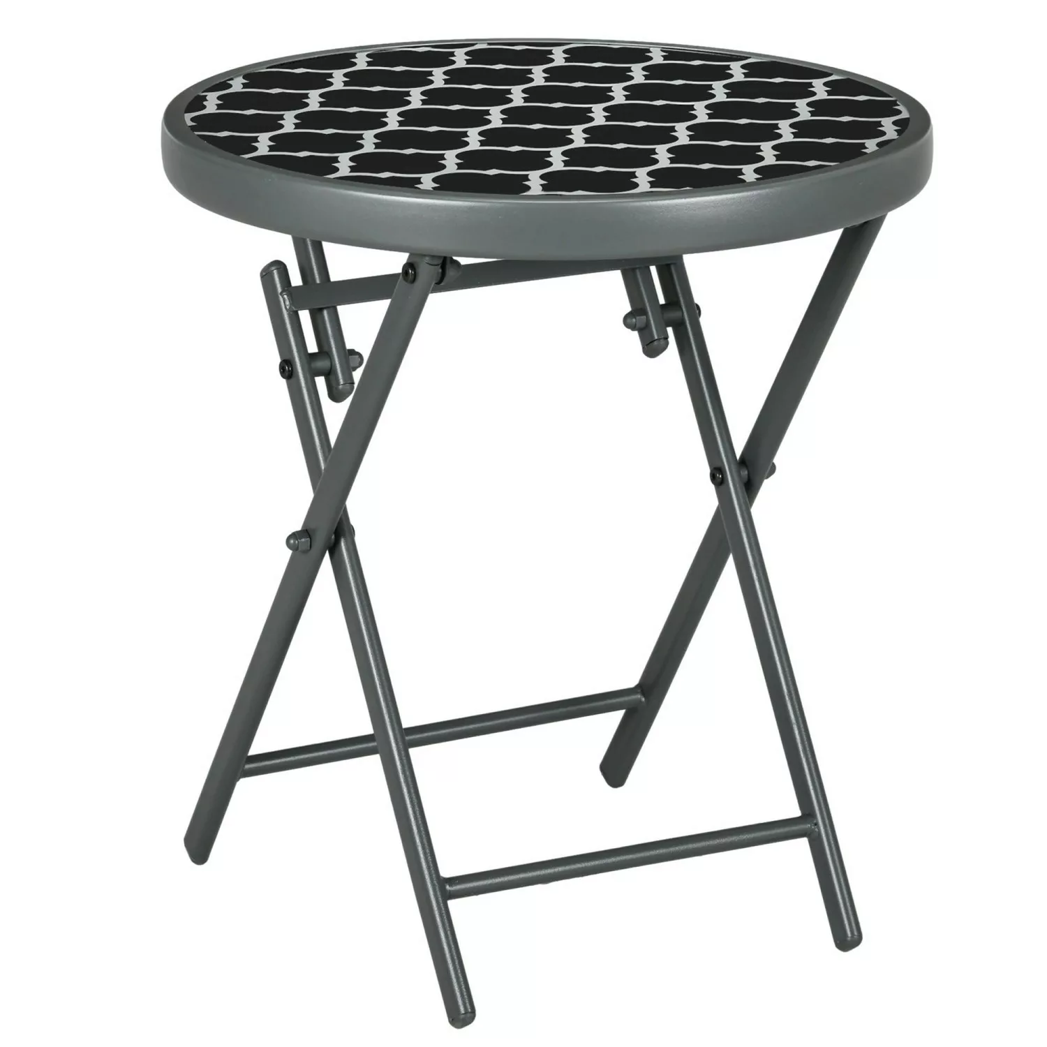 Outsunny Gartentisch Beistelltisch klappbar Klapptisch Outdoor günstig online kaufen