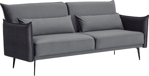 SalesFever 3-Sitzer, Modernes 3-Sitzer Sofa: Samtbezug, ausziehbar, manuell günstig online kaufen