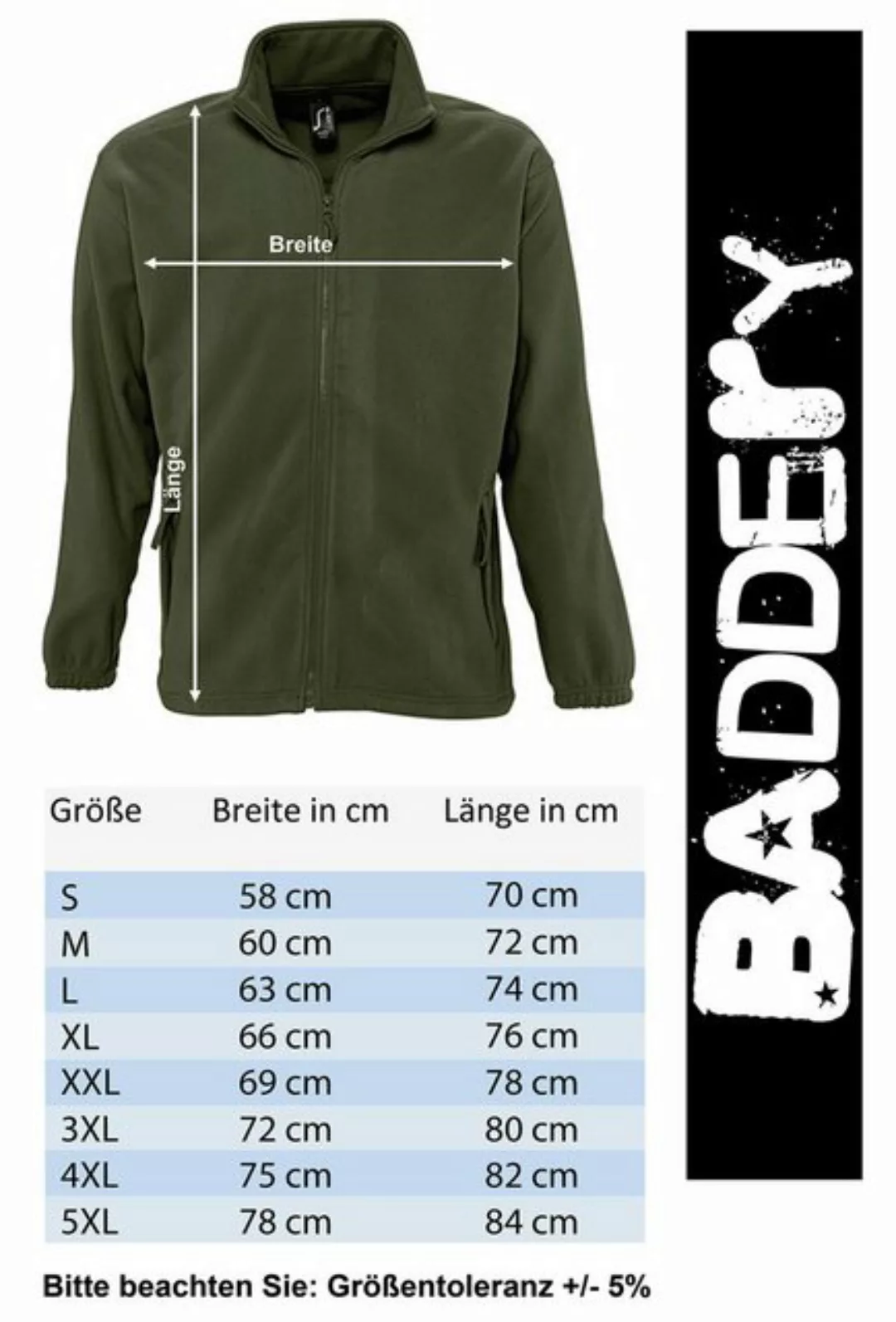 Baddery Fleecejacke "Hirsch" - Jägerjacke - Geschenk für Jäger - Jagd Jäger günstig online kaufen