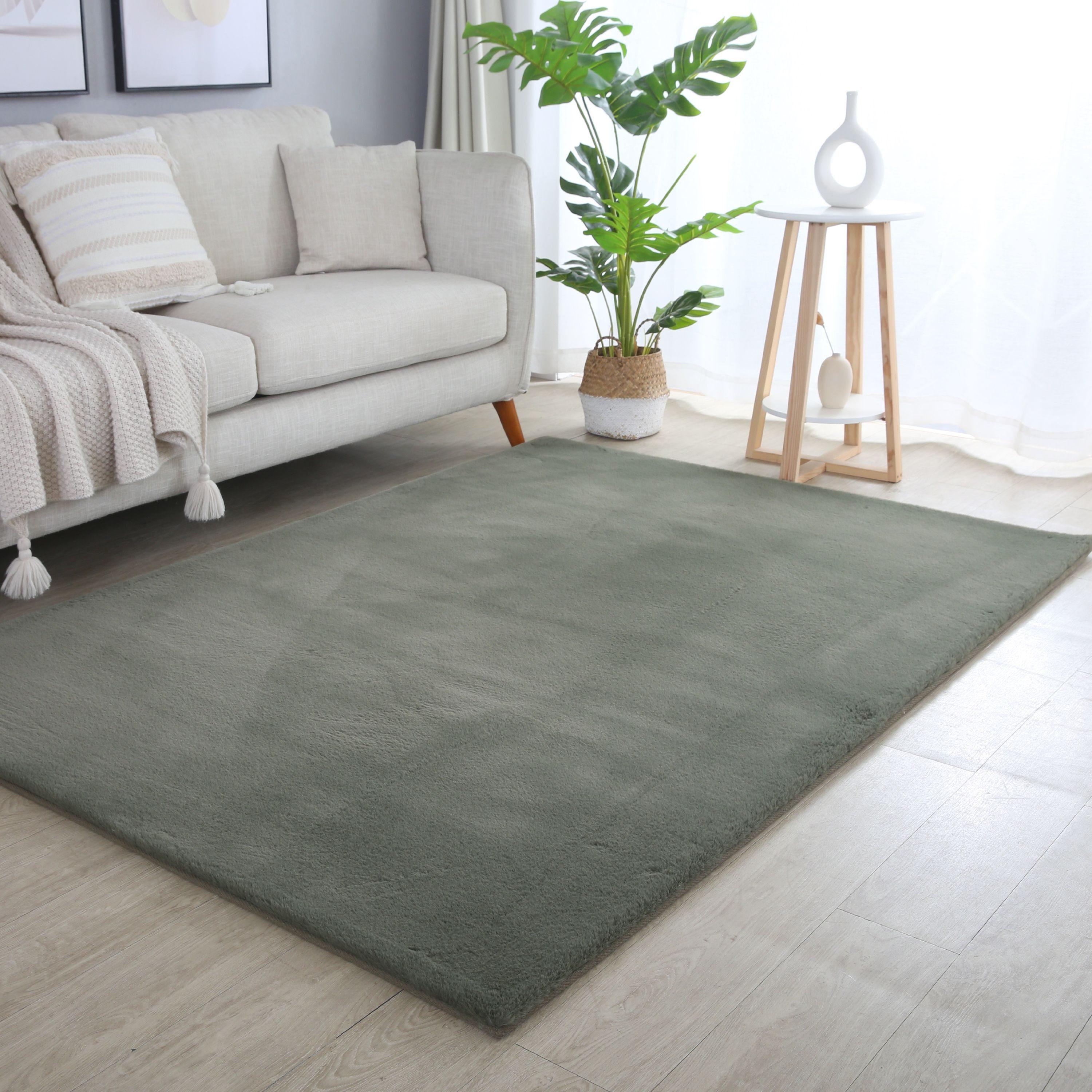 Carpettex Hochflor-Teppich Unicolor - Einfarbig, Läufer, günstig online kaufen