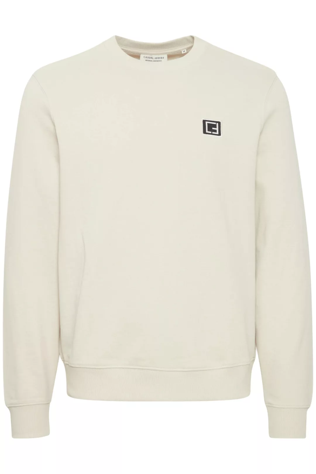 Casual Friday Sweatshirt CFSebastian 0130 with logo label Basic Sweatpullov günstig online kaufen