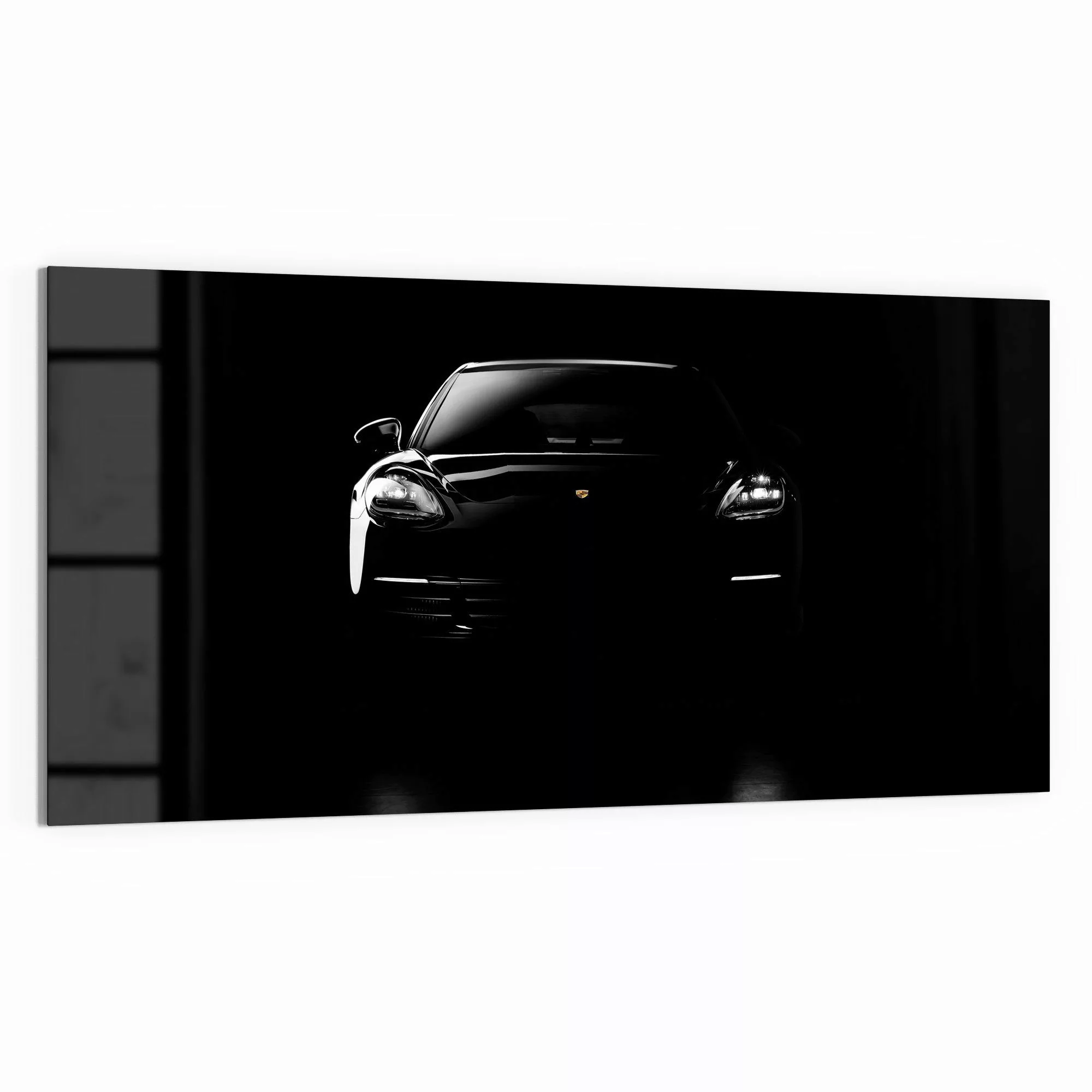 DEQORI Glasbild 'Porsche Panamera Front', 'Porsche günstig online kaufen