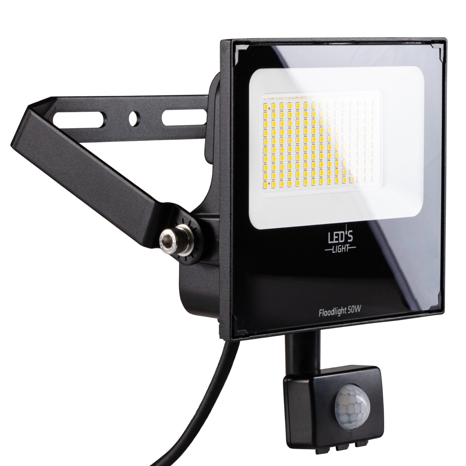 LED's Work Strahler mit Sensor 50 W 8.000 lm 4.000 K IP65 Schwarz günstig online kaufen