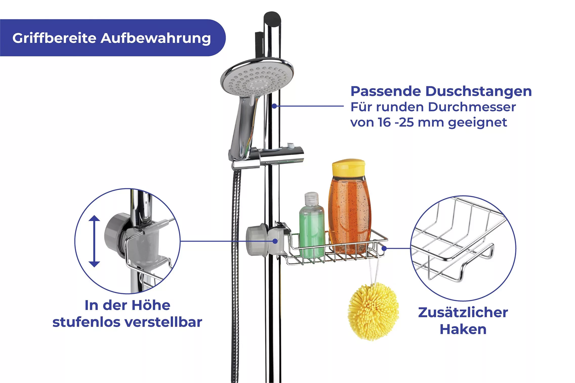 WENKO Duschablage "Duschablage Edelstahl", 1 Ablage günstig online kaufen