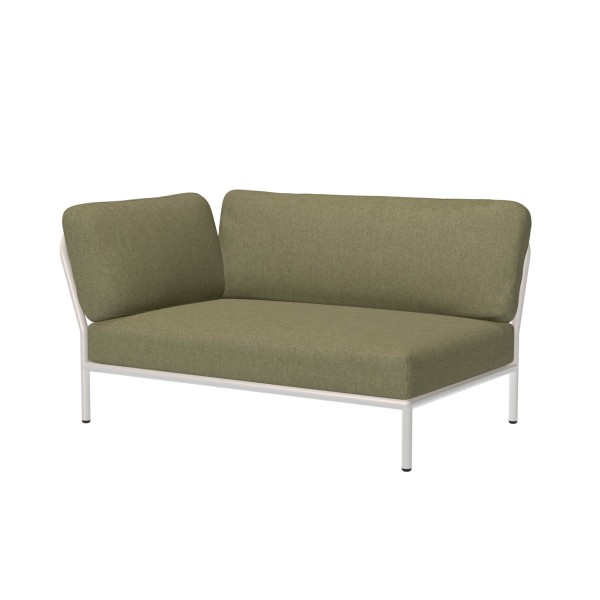 LEVEL Outdoor Sofa Lounge-Modul 2 Blattgrün Weiß Links günstig online kaufen