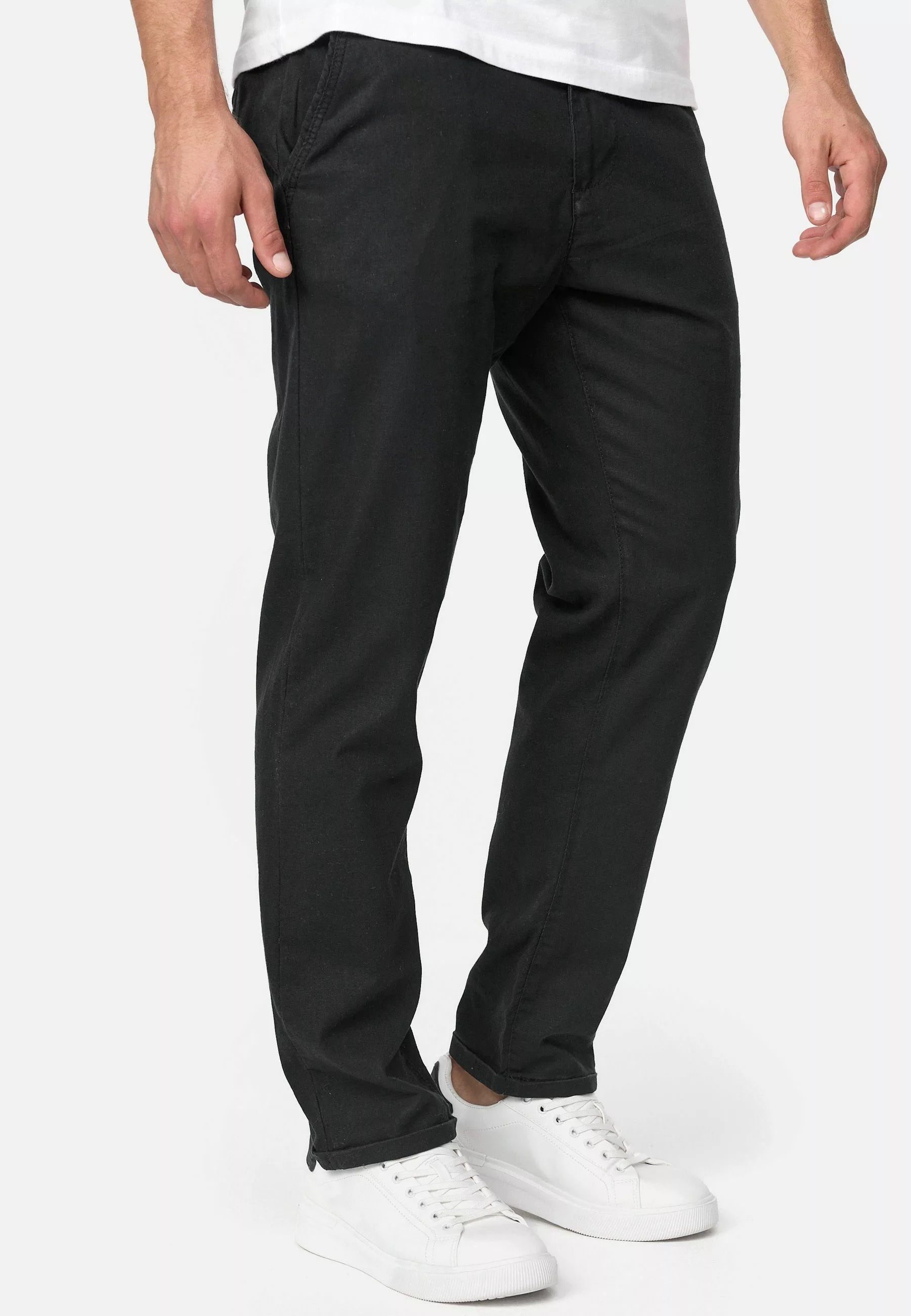 Indicode Leinenhose Bryne mit 4 Taschen, günstig online kaufen