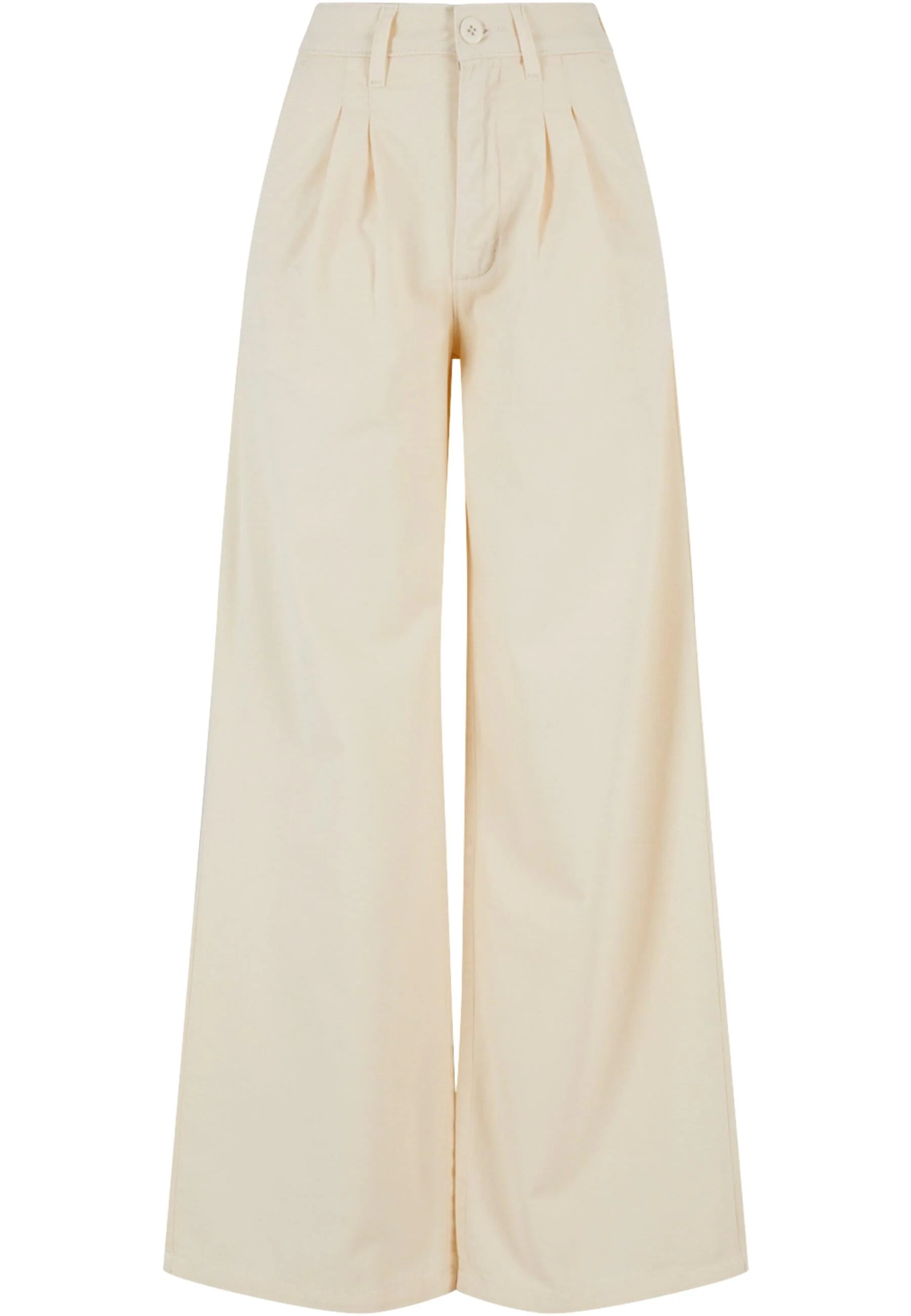 URBAN CLASSICS Stoffhose "Urban Classics Damen Ladies Organic Pleated Cotto günstig online kaufen