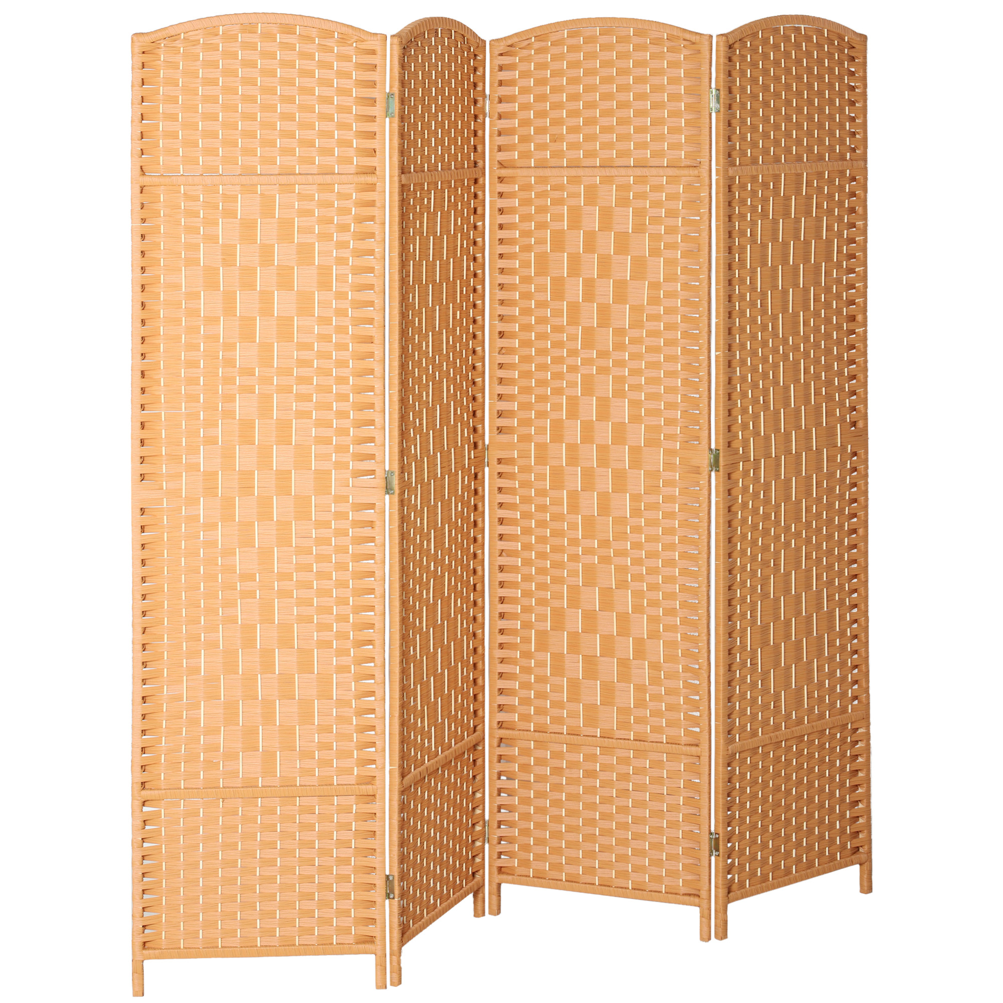 HOMCOM Innenraum-Paravent aus Holz, 4 Paneele, 180 x 180 cm, faltbarer Raum günstig online kaufen