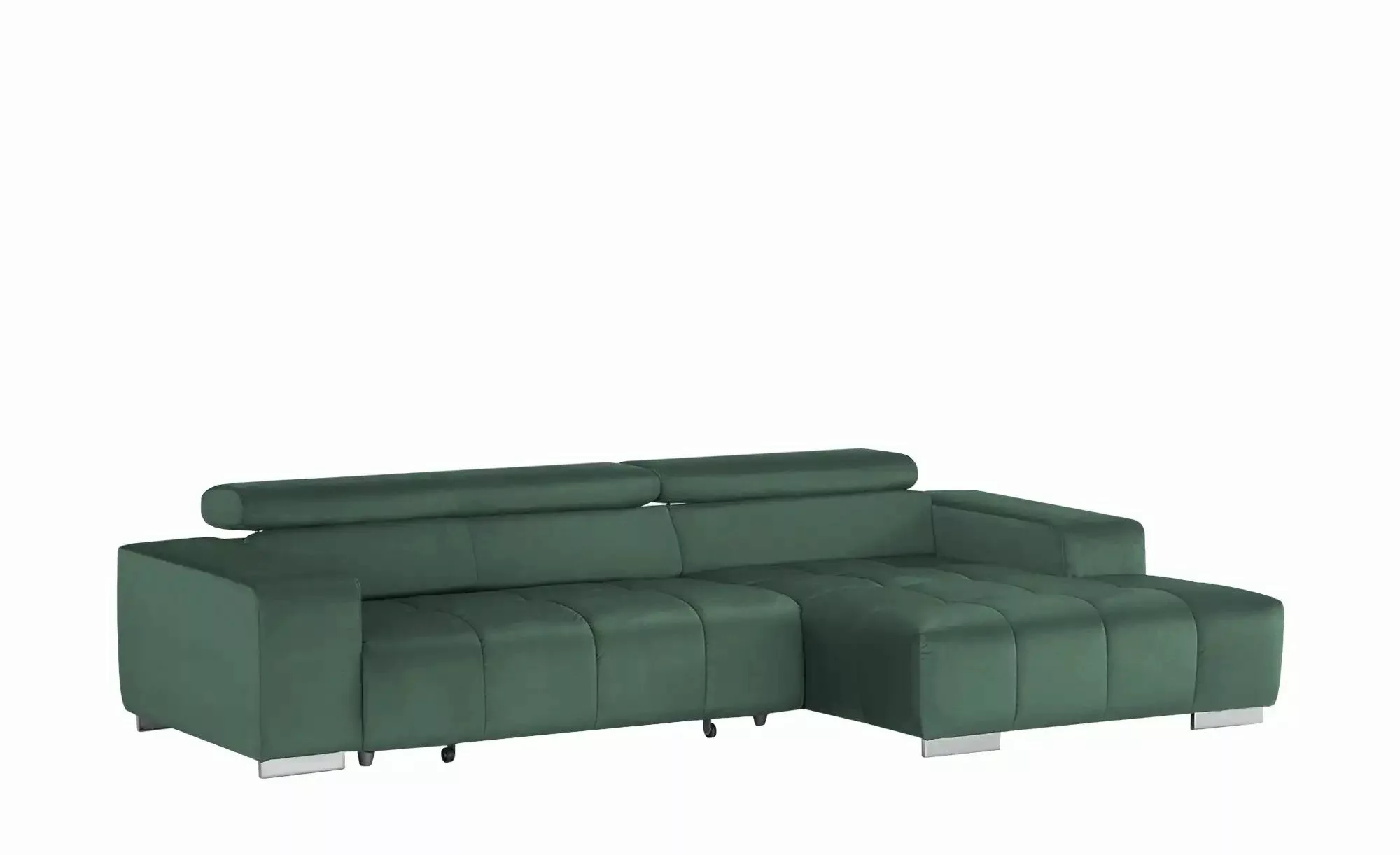 Ecksofa mit Kopfteilverstellung Origo ¦ grün ¦ Maße (cm): B: 307 H: 73 T: 1 günstig online kaufen