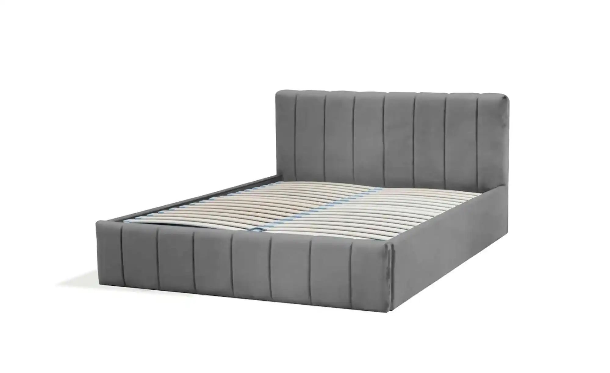 Polsterbett mit Bettkasten Nina ¦ grau ¦ Maße (cm): H: 85 Betten > Polsterb günstig online kaufen