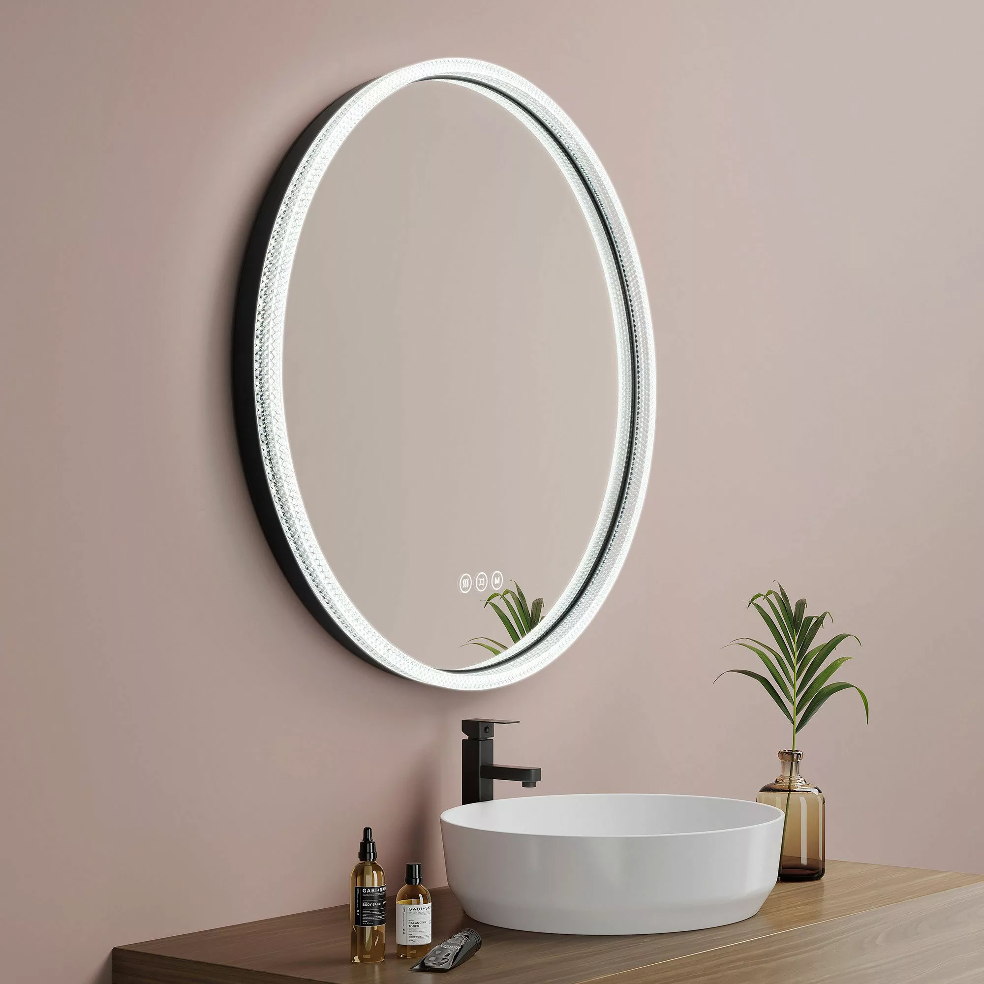 EMKE Badspiegel 60 cm LED Badezimmerspiegel günstig online kaufen