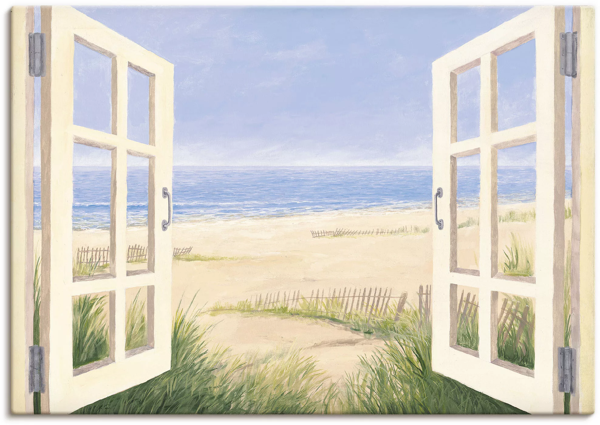 Artland Wandbild "Fensterblick Frühlingsmorgen", Fensterblick, (1 St.), als günstig online kaufen