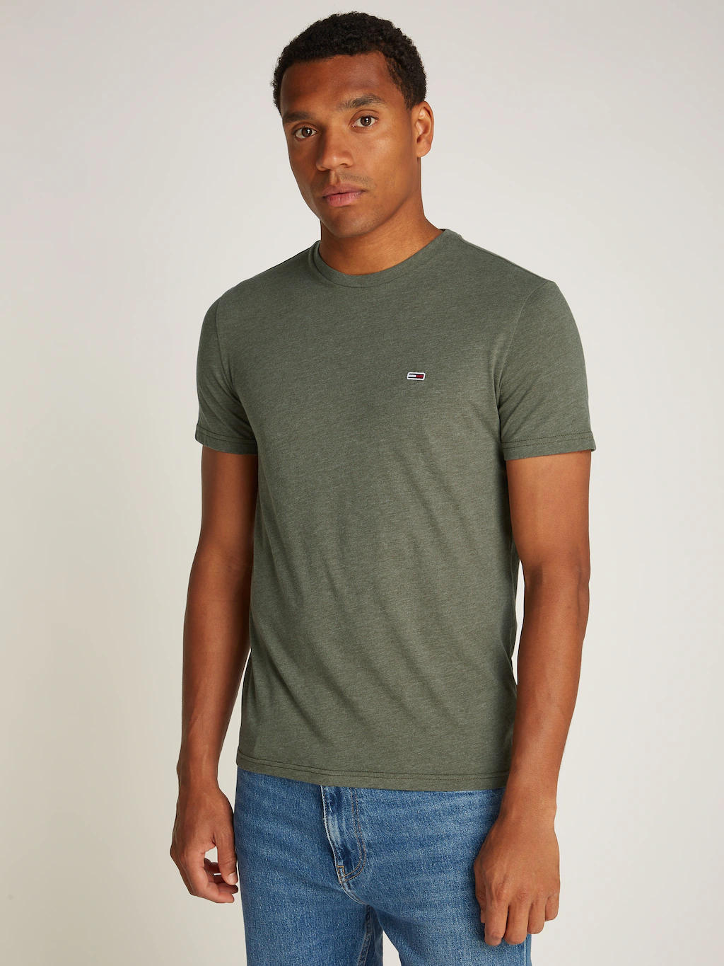 Tommy Jeans T-Shirt "TJM XSLIM JASPE HTR TEE EXT", in Melange-Optik günstig online kaufen