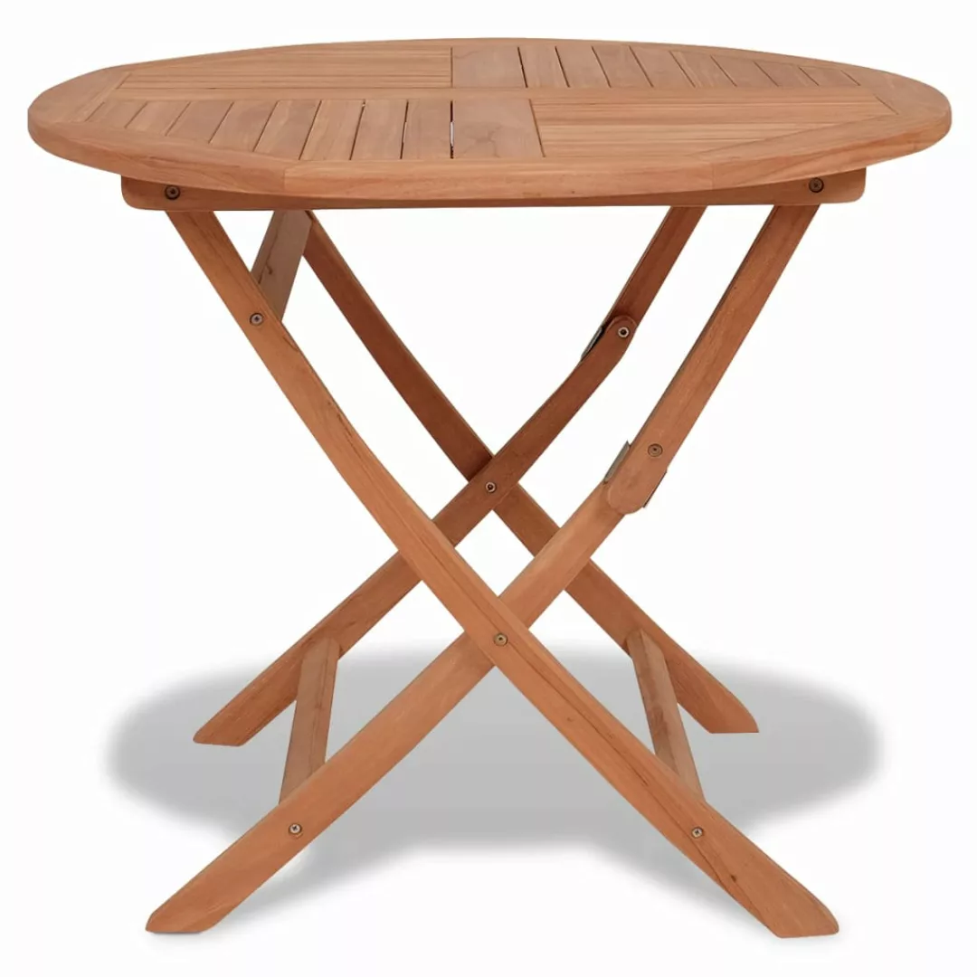 Klappbarer Gartentisch 85x76 Cm Teak Massivholz günstig online kaufen