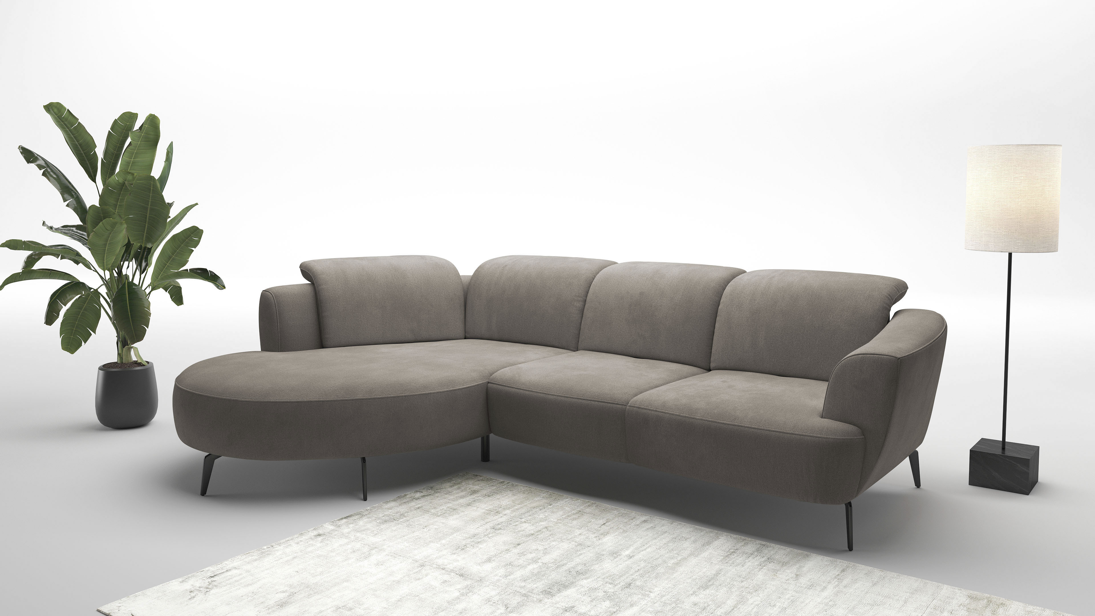 sit&more Ecksofa "Zoe", ink.Sitztiefenverstellung, wahlweise mit Kopfteilve günstig online kaufen
