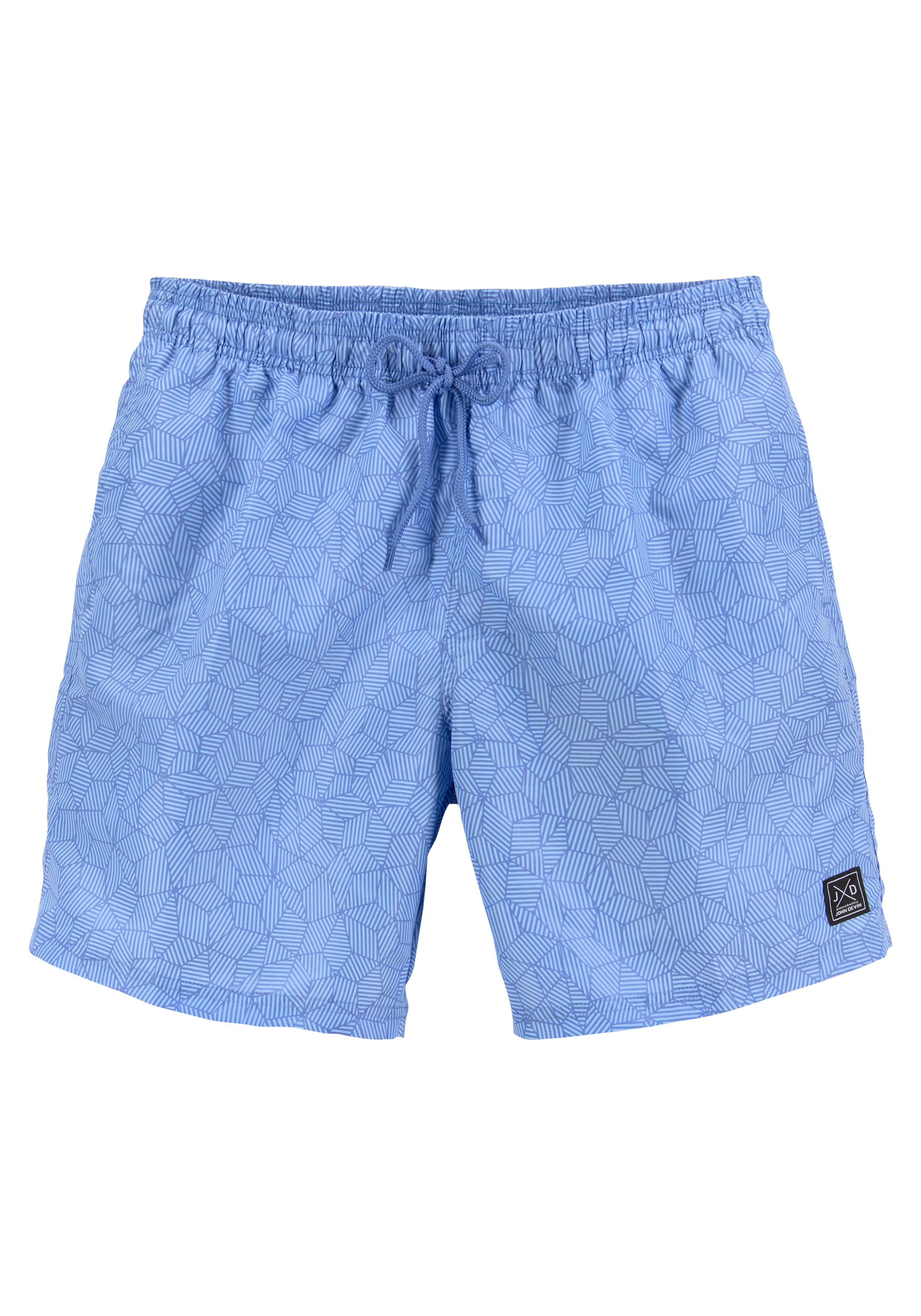 John Devin Badeshorts "Rylan", im Geo Druck günstig online kaufen