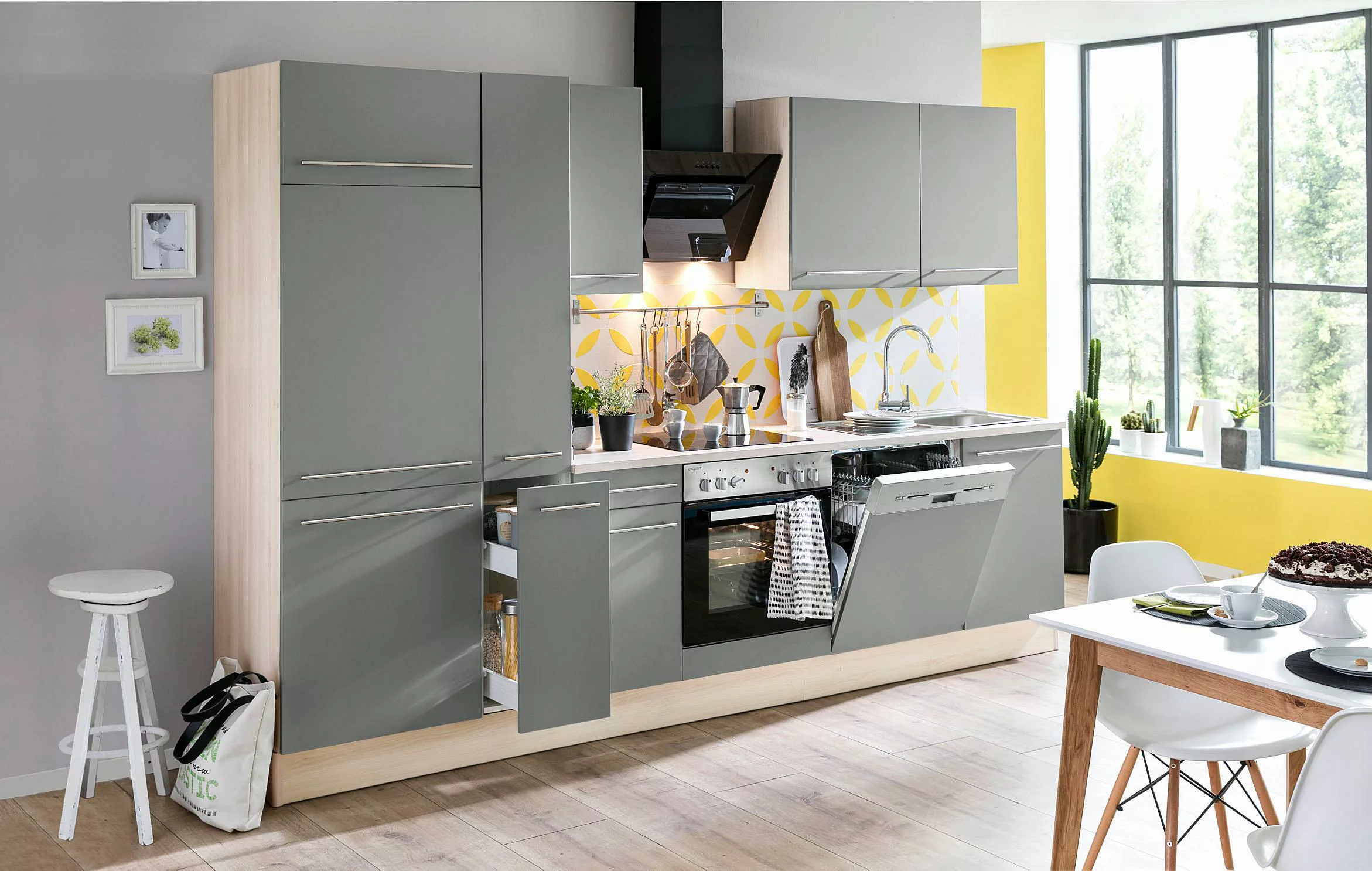 OPTIFIT Küchenzeile "Bern", Breite 300 cm, wahlweise mit E-Geräten, höhenve günstig online kaufen