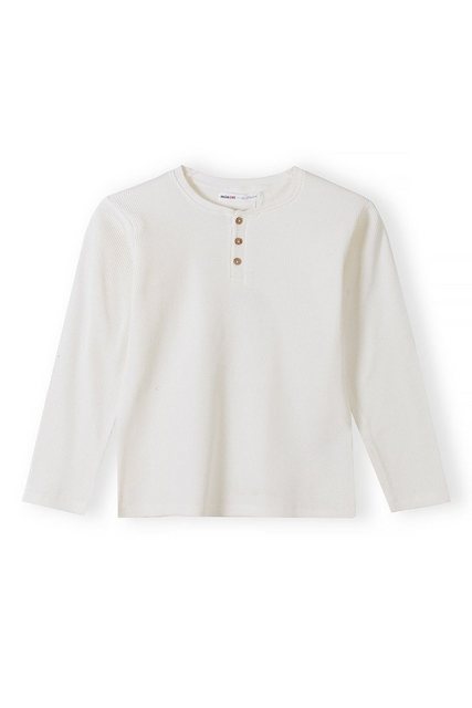MINOTI Langarmshirt Waffel-Henley-T-Shirt (1y-14y) günstig online kaufen
