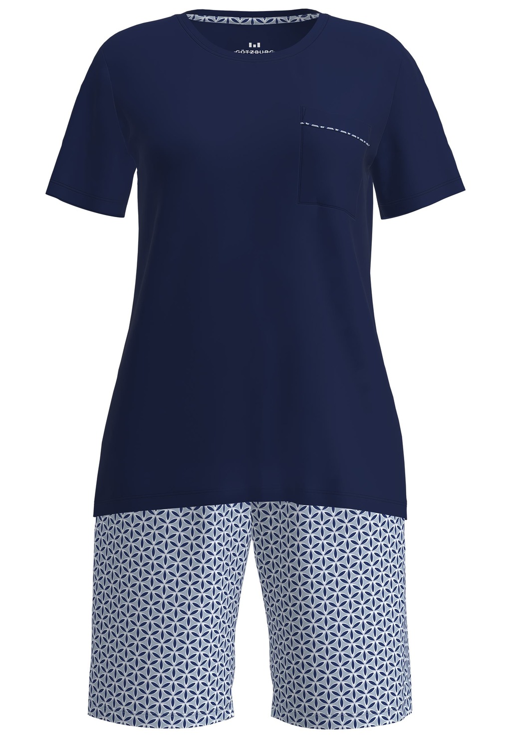 GÖTZBURG Shorty "Sligo", (2 tlg.), Kurzarm, Rundhalsausschnitt, kurze Hose, günstig online kaufen