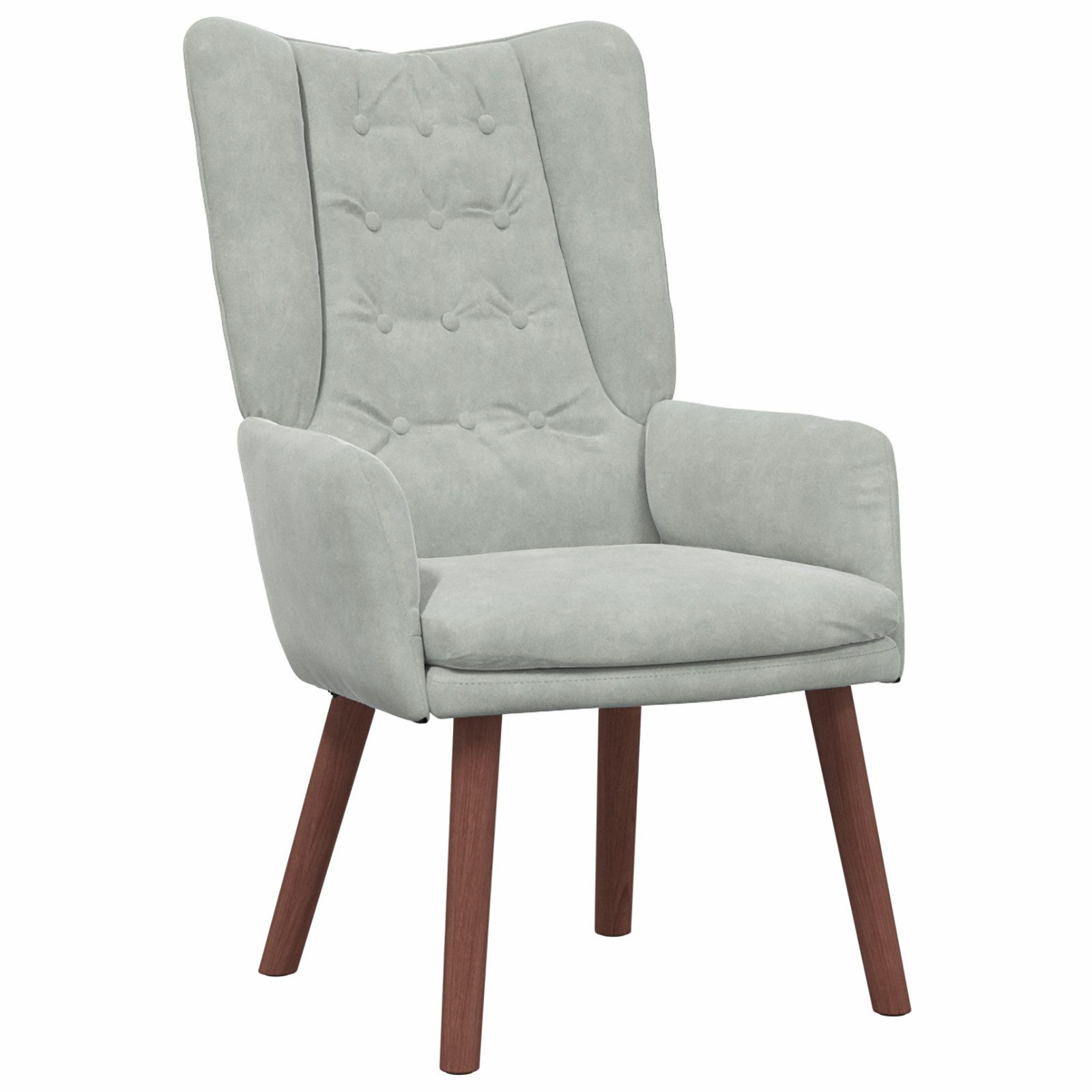 vidaXL Sessel Relaxsessel Hellgrau Samt (1-St) günstig online kaufen