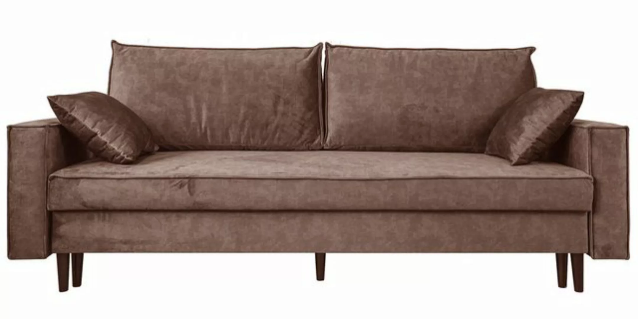 Paspartur Schlafsofa Terra, 2 Kissen, 3-Sitzer, Moderne Couch mit Schlaffun günstig online kaufen