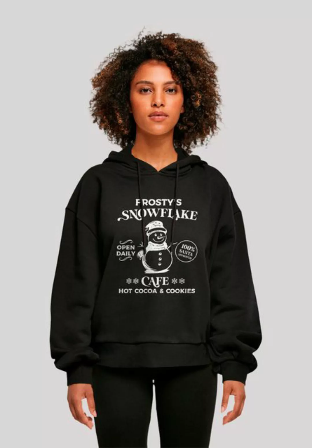 F4NT4STIC Kapuzenpullover "Frostys Snowflake Cafe Retro Weihnachten Sign", günstig online kaufen