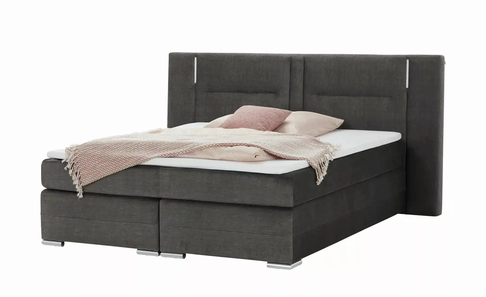 uno Boxspringbett  Aston ¦ schwarz ¦ Maße (cm): B: 193 H: 120 Betten > Einz günstig online kaufen