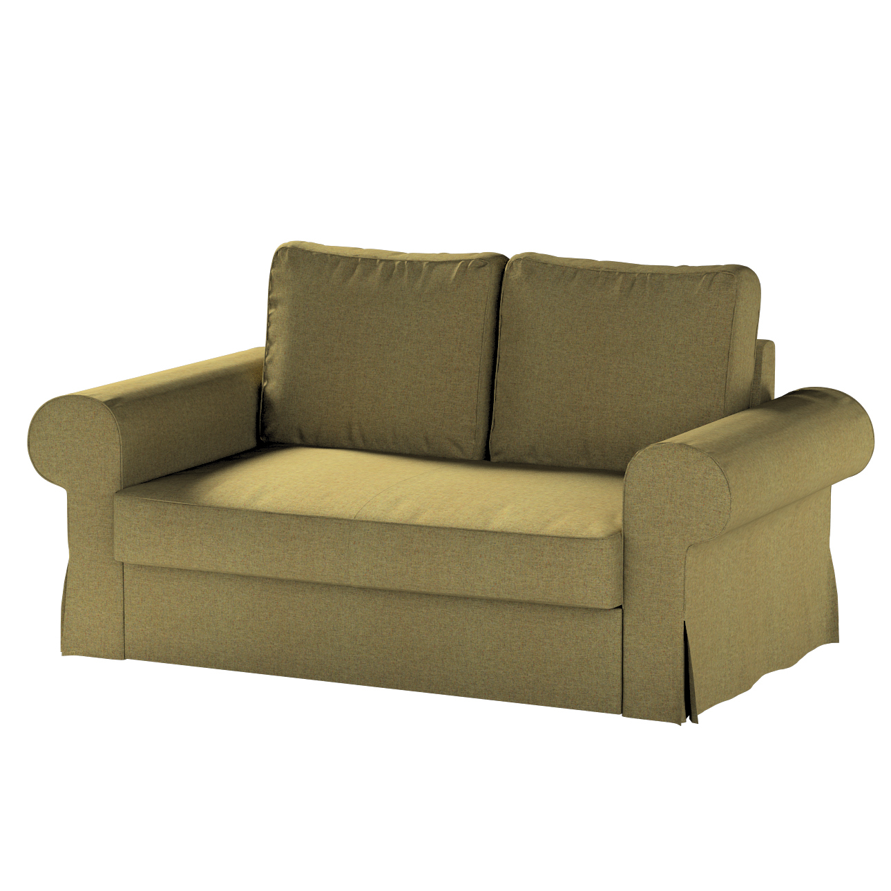Bezug für Backabro 2-Sitzer Sofa ausklappbar, olivgrün, Bezug für Backabro günstig online kaufen