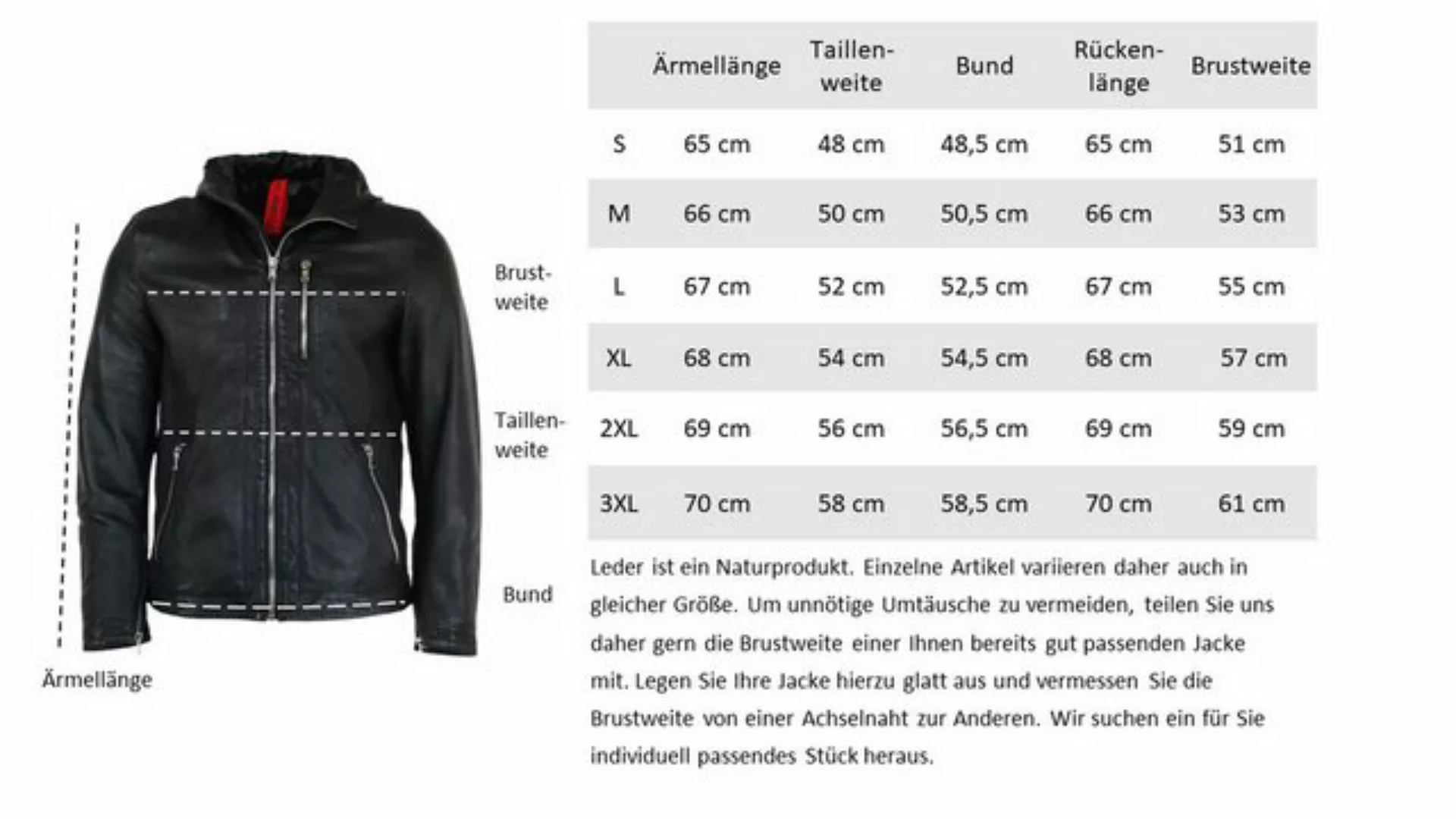 RICANO Lederjacke Glen Hochwertiges Lammleder günstig online kaufen