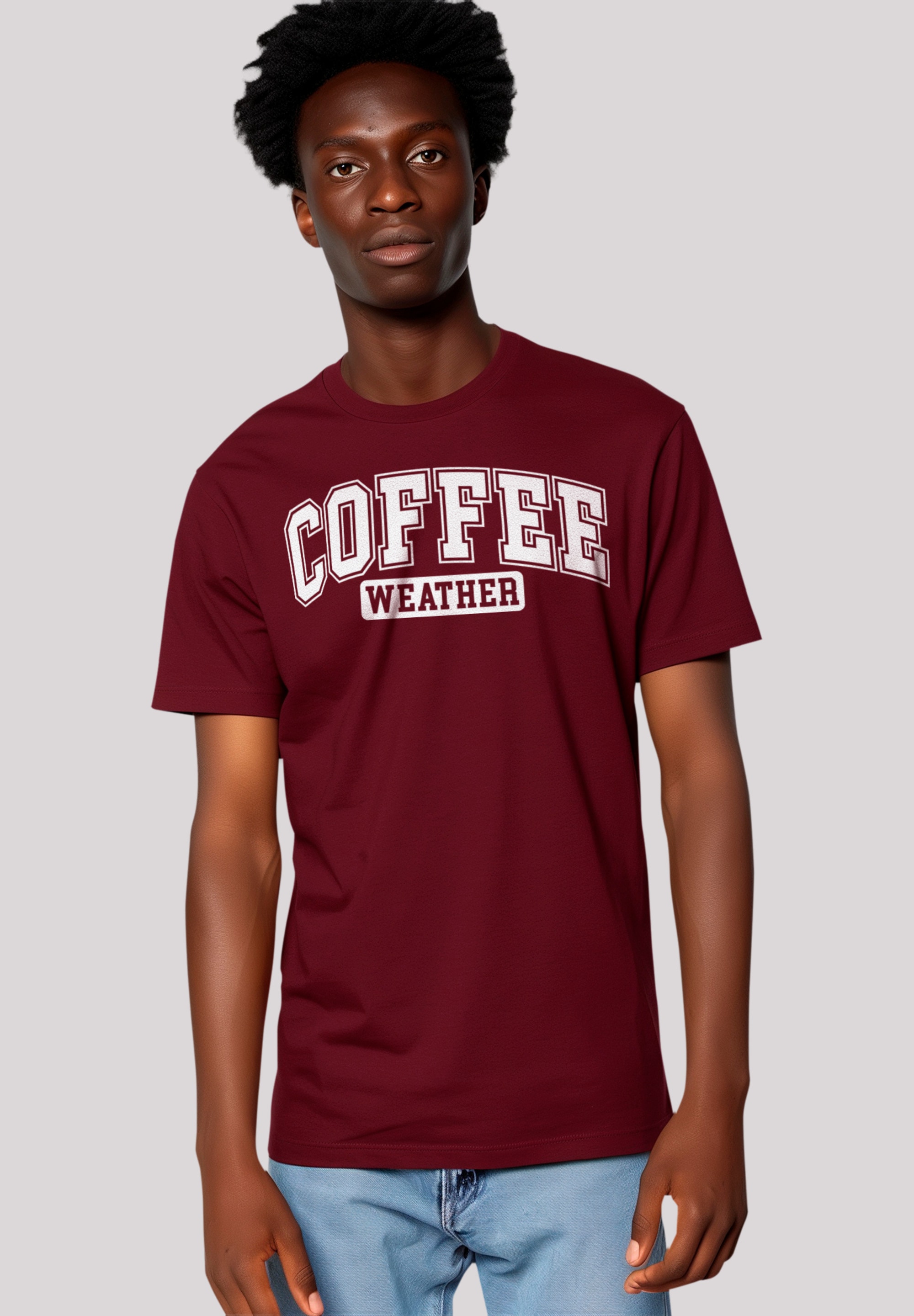 F4NT4STIC T-Shirt "Coffee Weather Winter Holiday Weihnachten", Premium Qual günstig online kaufen